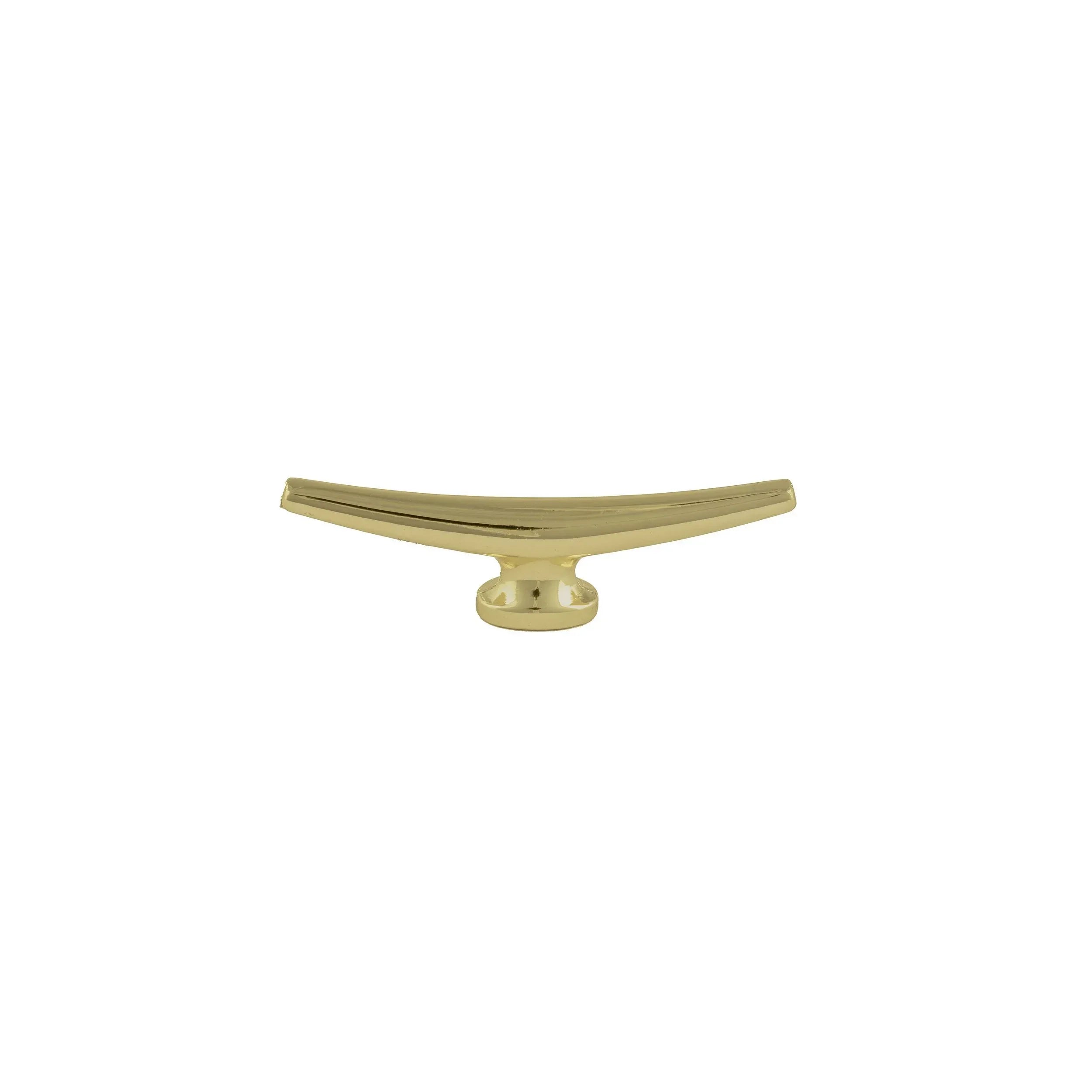 The Mantara B-0045 Palladian Handle is a modern brushed brass handle in gold, perfect for kitchens, cupboards, drawers, and wardrobes.