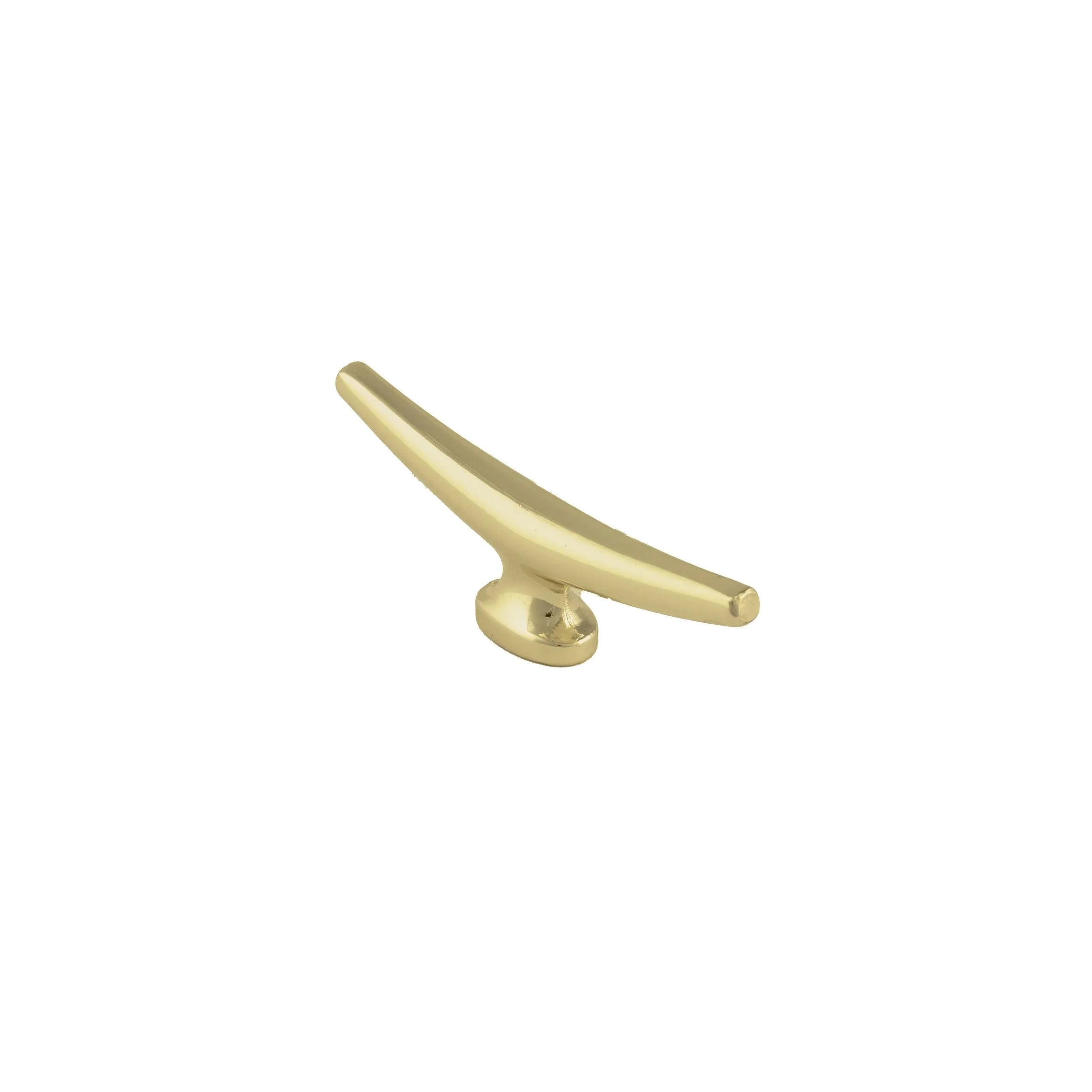 The Mantara B-0045 Palladian Handle is a modern brushed brass handle in gold, perfect for kitchens, cupboards, drawers, and wardrobes.