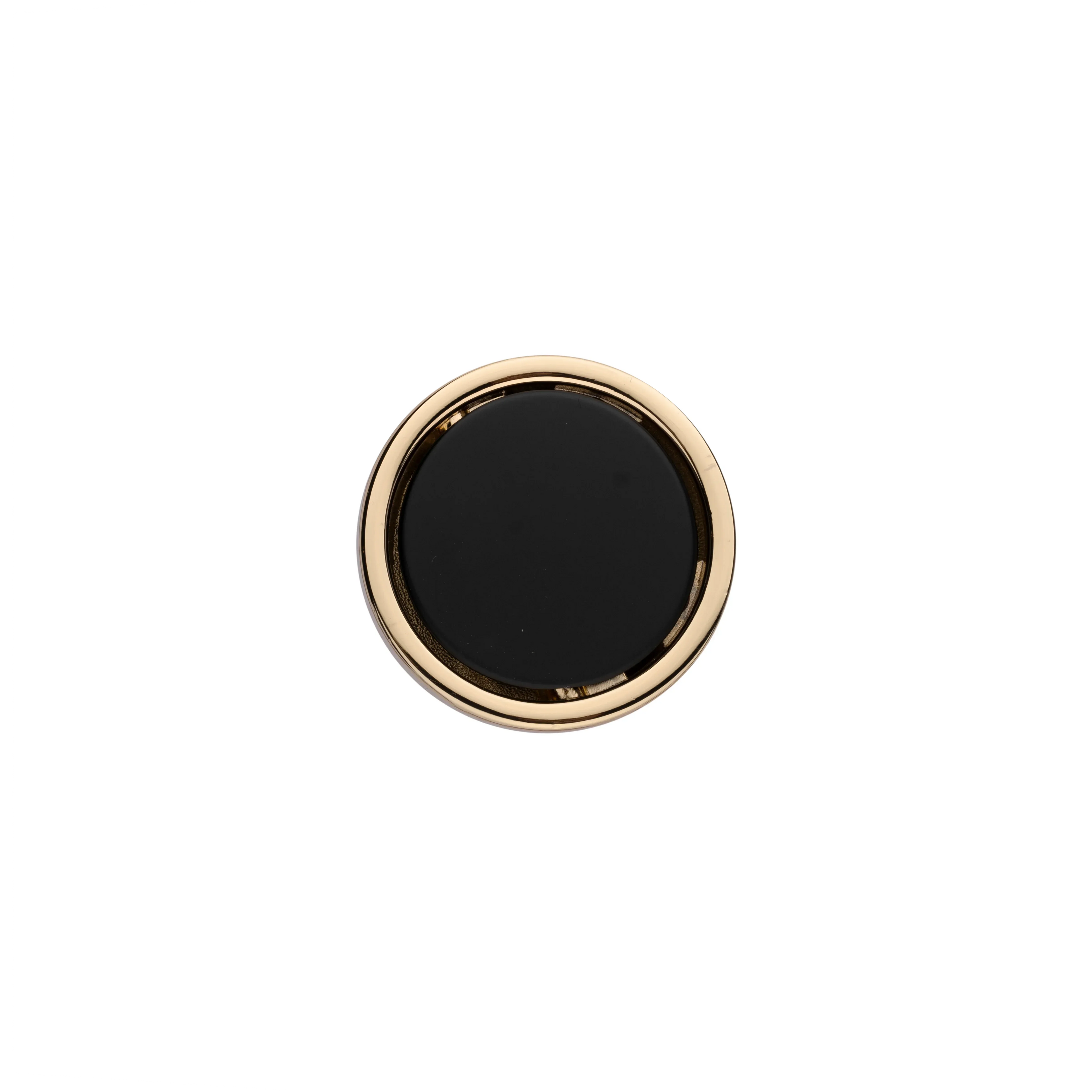 Mantara Concealed Round Handle Z-0010 is a modern zinc handle in matte black+gold, ideal for wardrobes and doors.