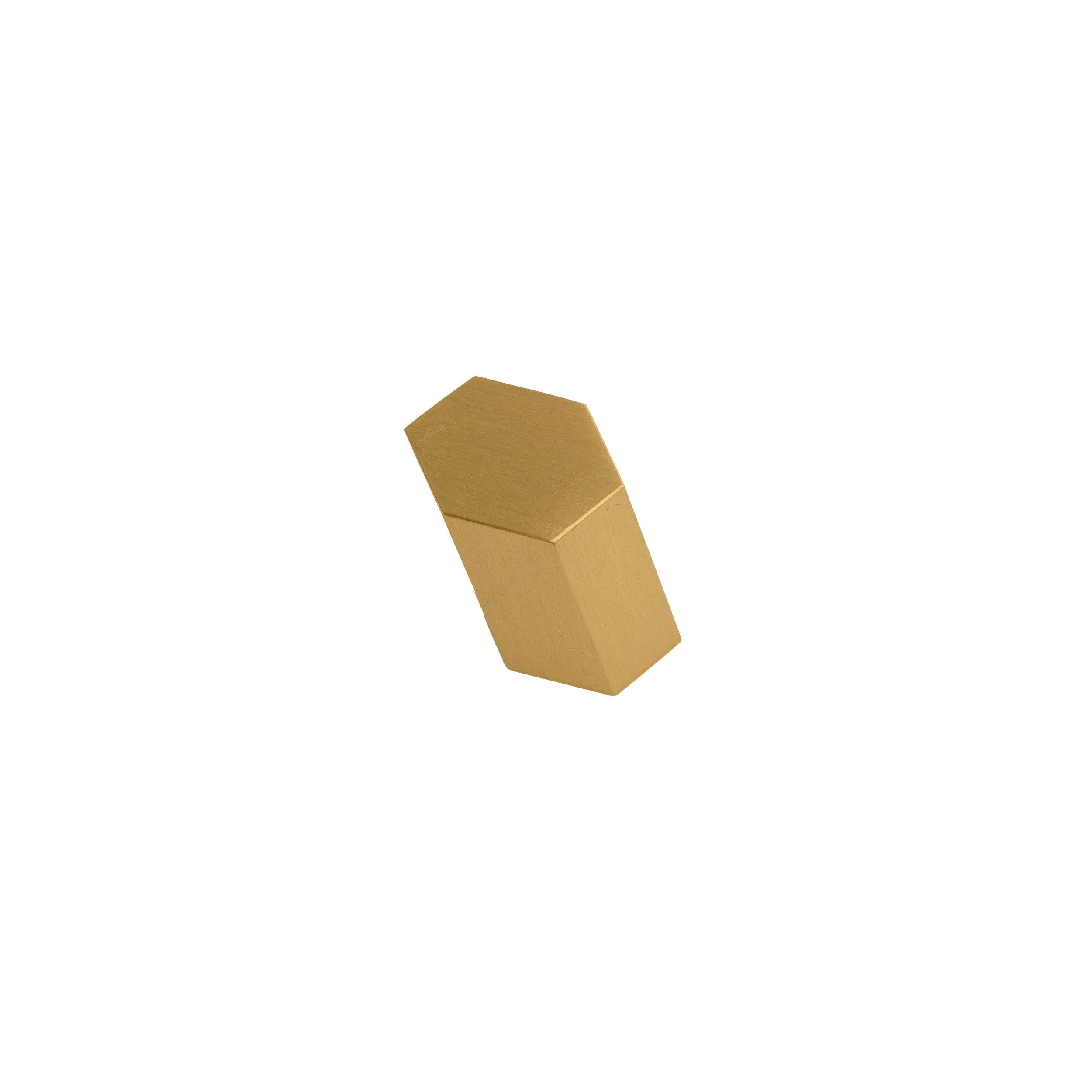 Mantara Hexa Hook B-0091 is a modern brushed brass wall hook in gold, perfect for bathrooms, bedrooms, and living areas.