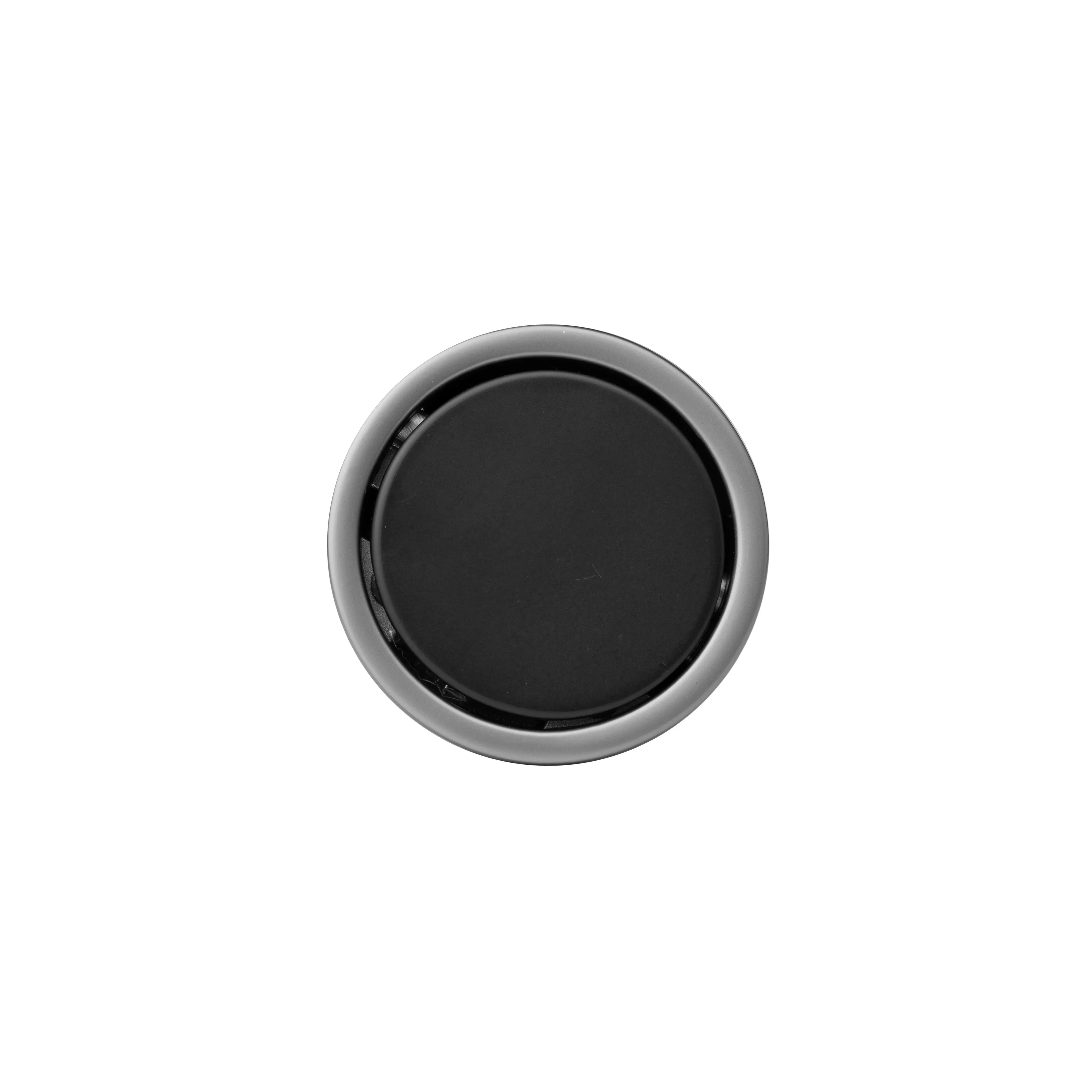 Mantara Concealed Round Handle Z-0010 is a modern zinc handle in matte black+grey, ideal for wardrobes and doors.