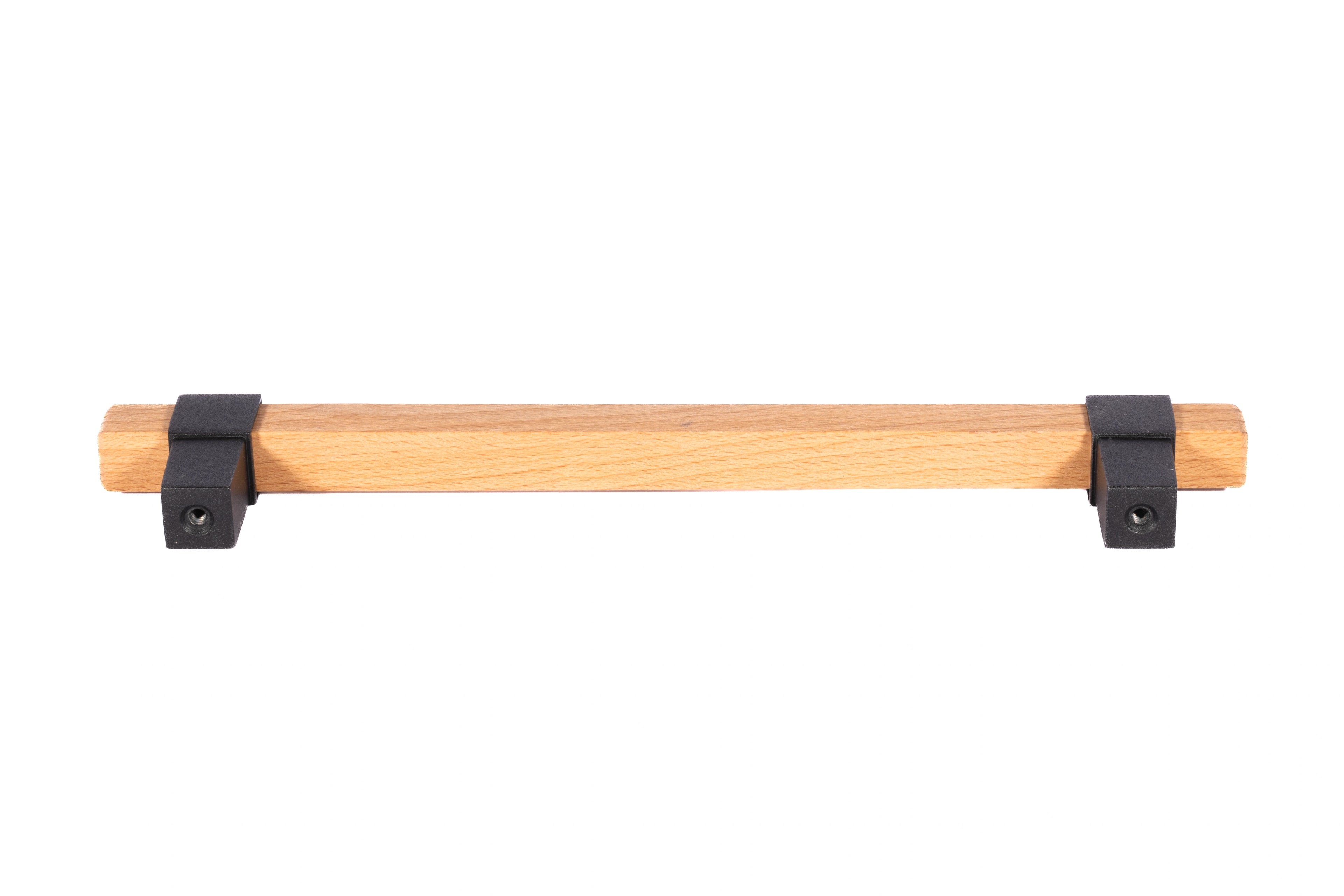 Mantara Lorien Handle W-0028 is a modern zinc and beech wood handle in black ideal for kitchen and dresser drawers.