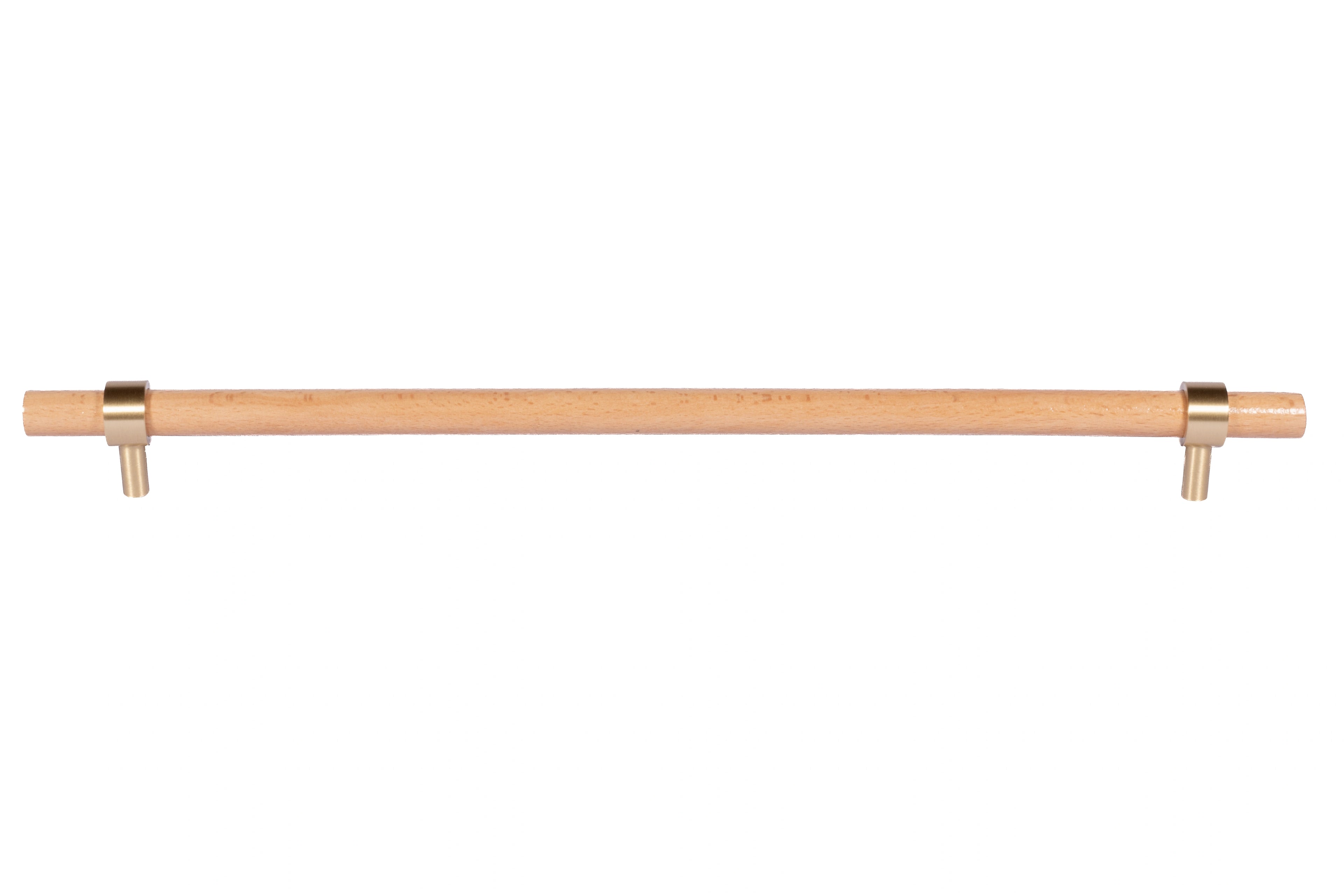 Mantara Aranya Handle W-0053 polished beech wood handle for kitchen and dresser drawers, modern design, pack of 1.