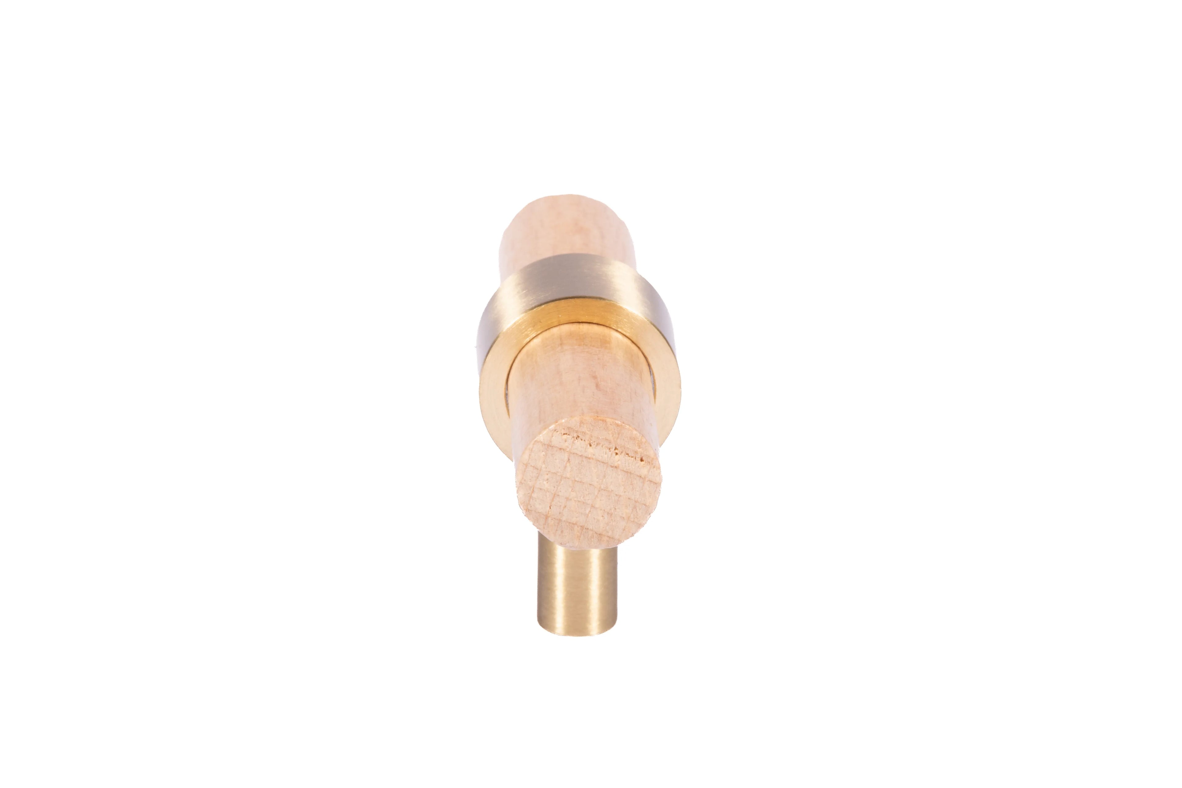 Mantara Aranya Handle W-0053 polished beech wood handle for kitchen and dresser drawers, modern design, pack of 1.