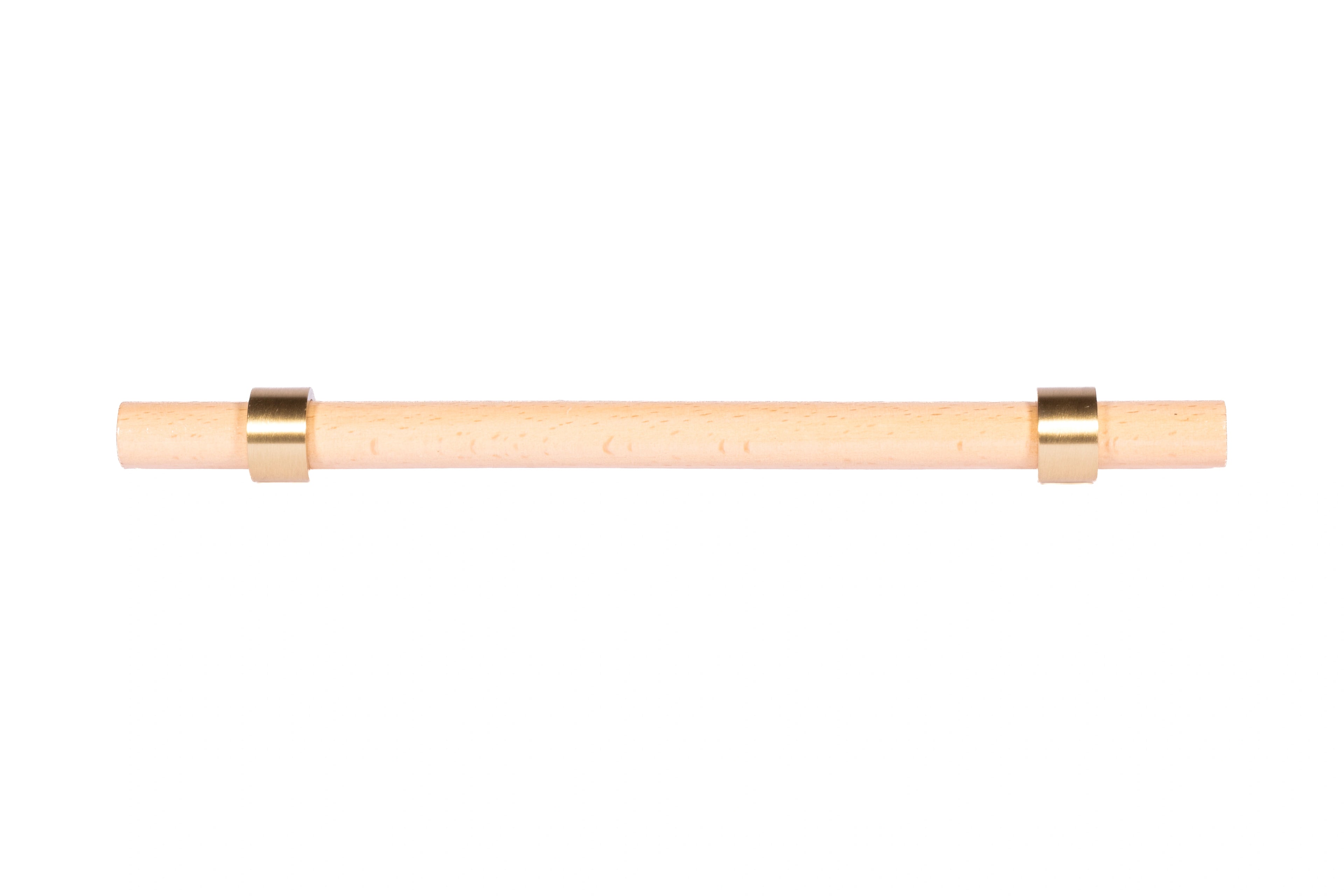 Mantara Aranya Handle W-0053 polished beech wood handle for kitchen and dresser drawers, modern design, pack of 1.