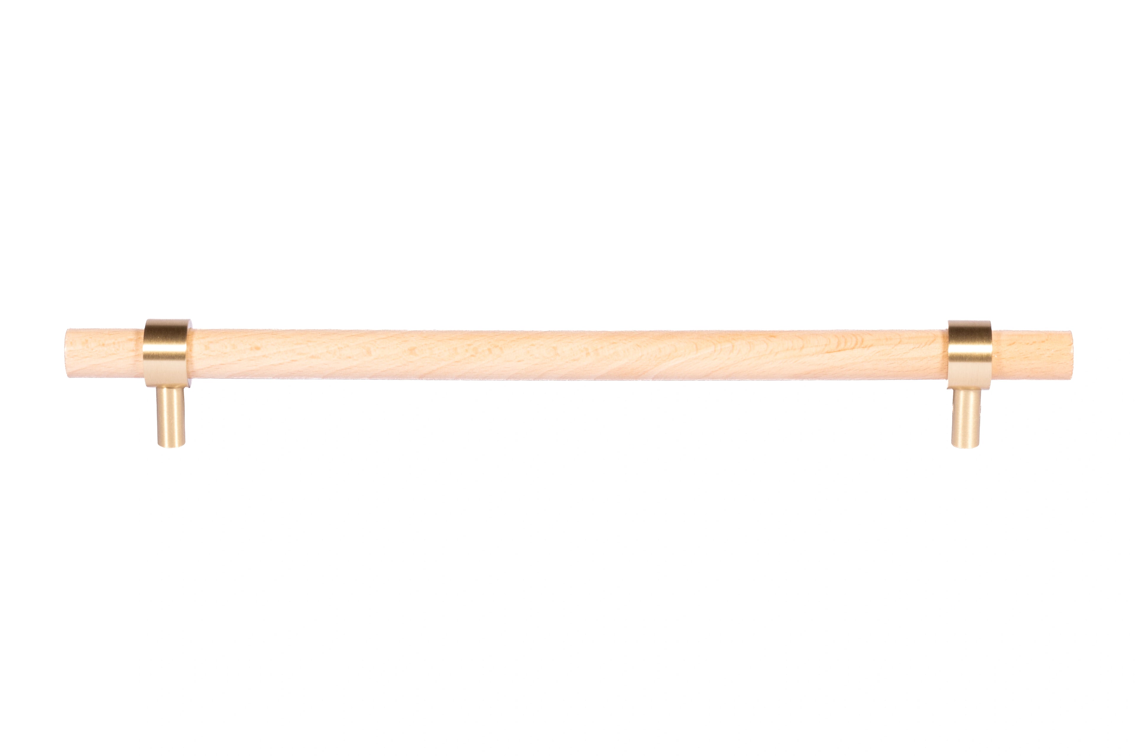 Mantara Aranya Handle W-0053 polished beech wood handle for kitchen and dresser drawers, modern design, pack of 1.