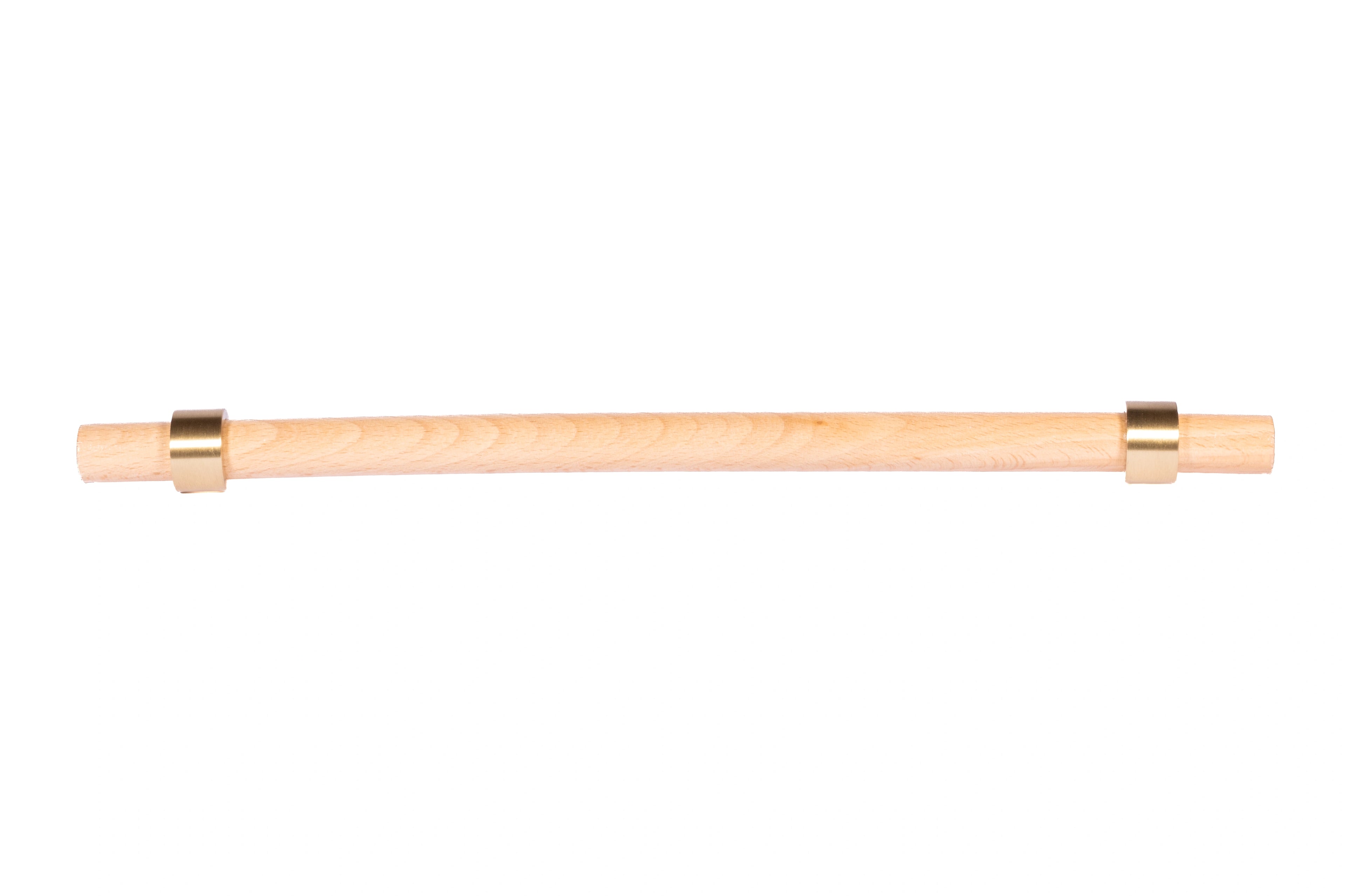 Mantara Aranya Handle W-0053 polished beech wood handle for kitchen and dresser drawers, modern design, pack of 1.
