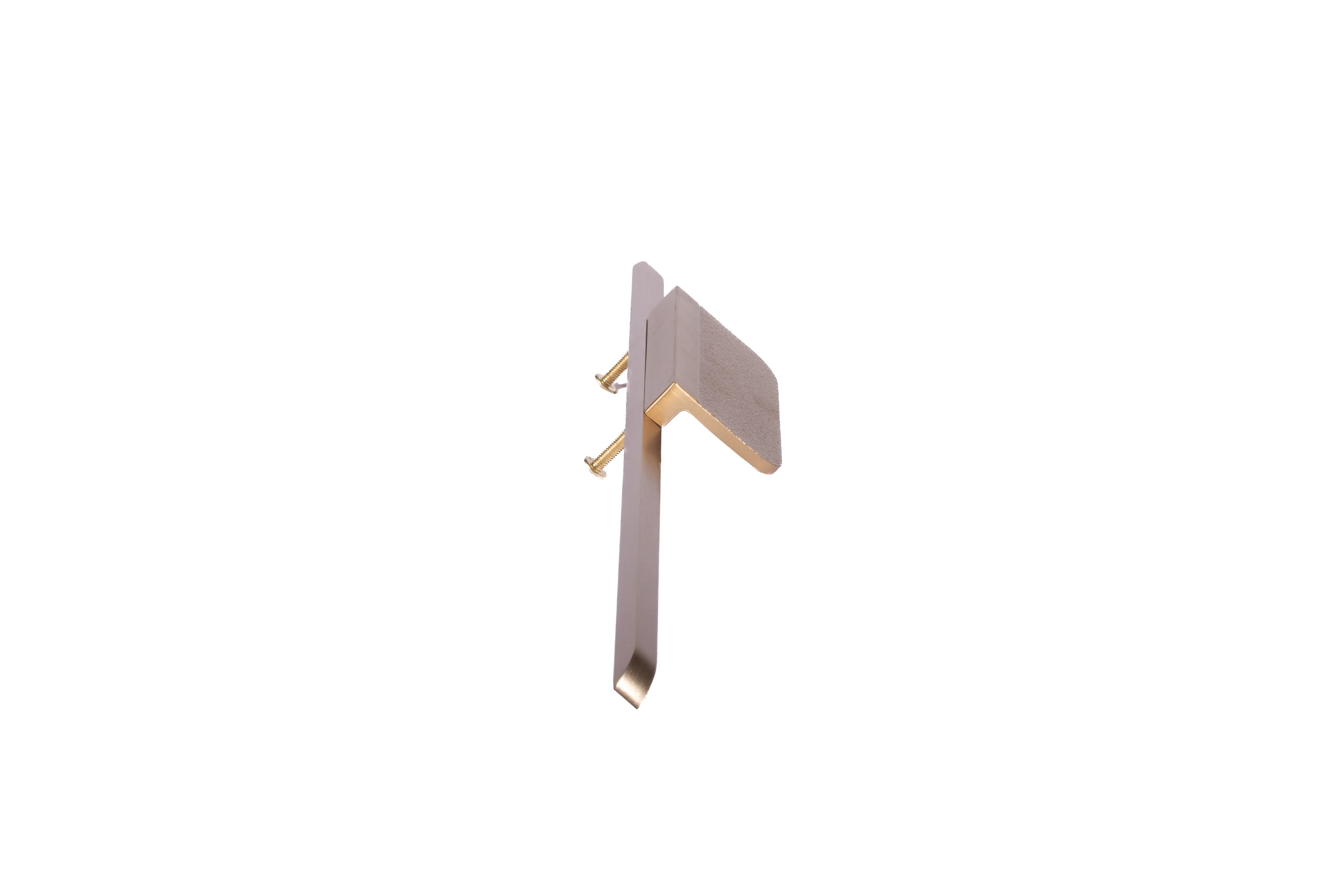 Mantara Talea Handle Z-0032 is a modern zinc handle in brushed rose gold finish, ideal for kitchen and dresser drawers.