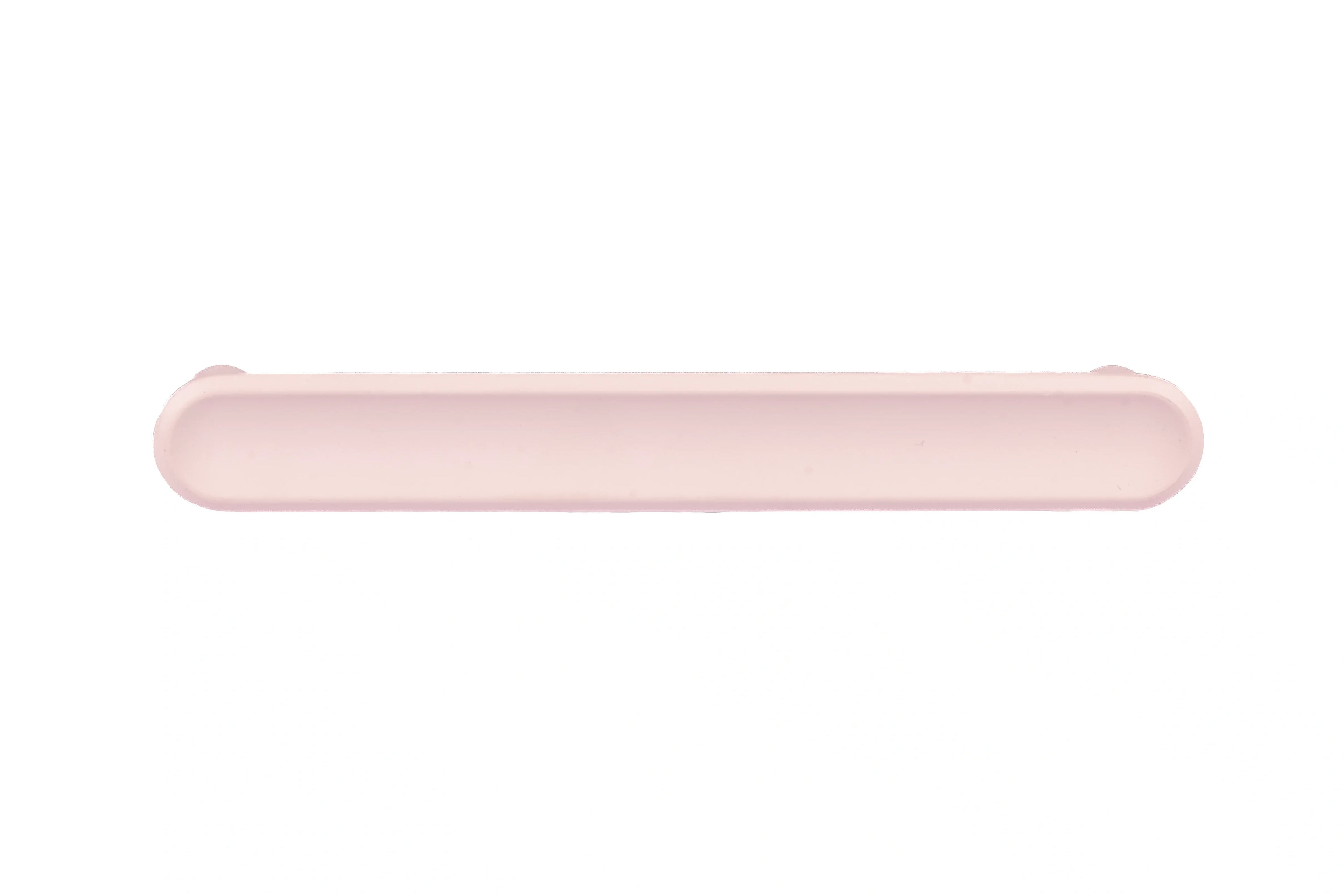Mantara Valence Handle Z-0029 is a modern zinc alloy handle in brushed pink finish, ideal for kitchen drawers, dresser drawers.