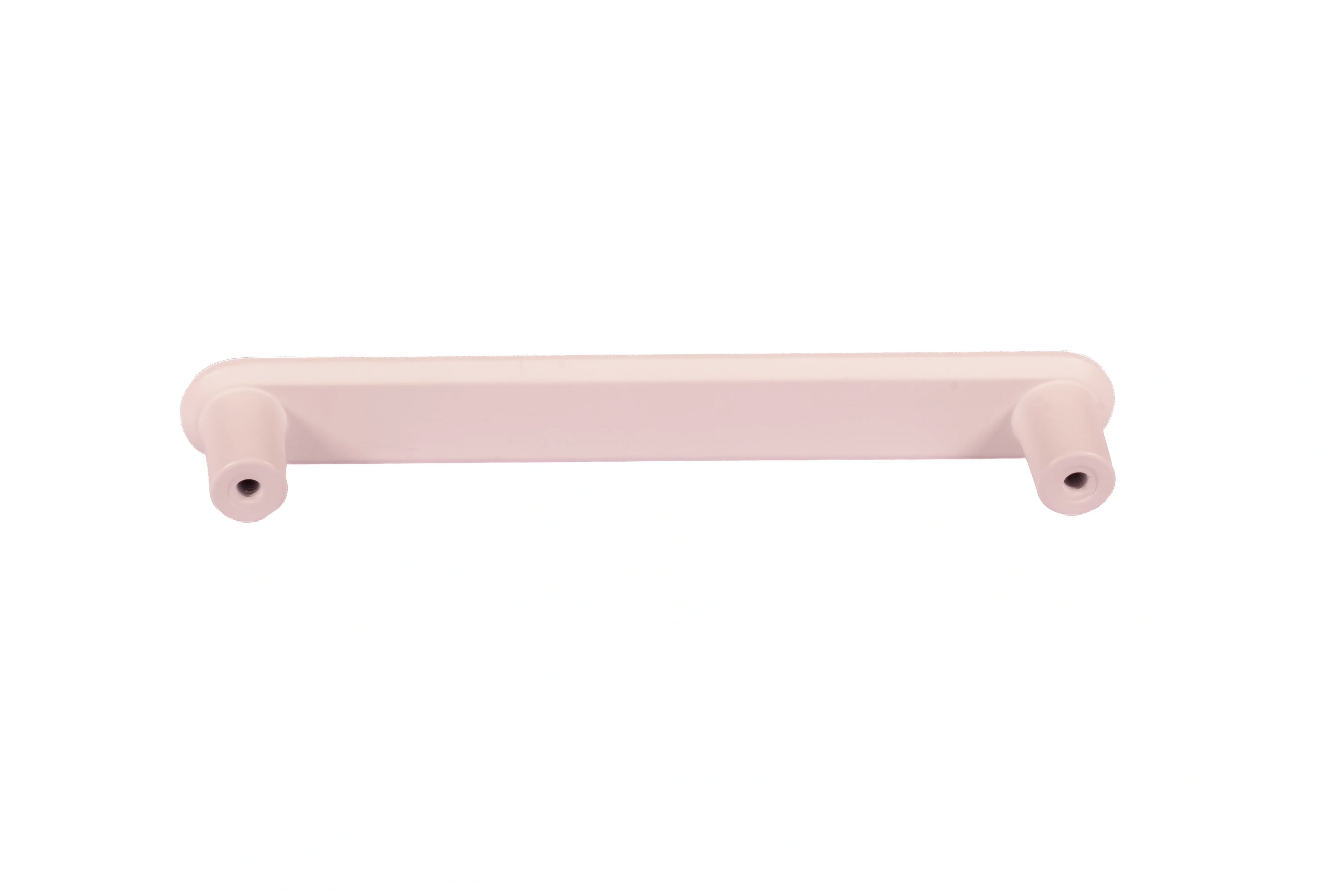 Mantara Valence Handle Z-0029 is a modern zinc alloy handle in brushed pink finish, ideal for kitchen drawers, dresser drawers.