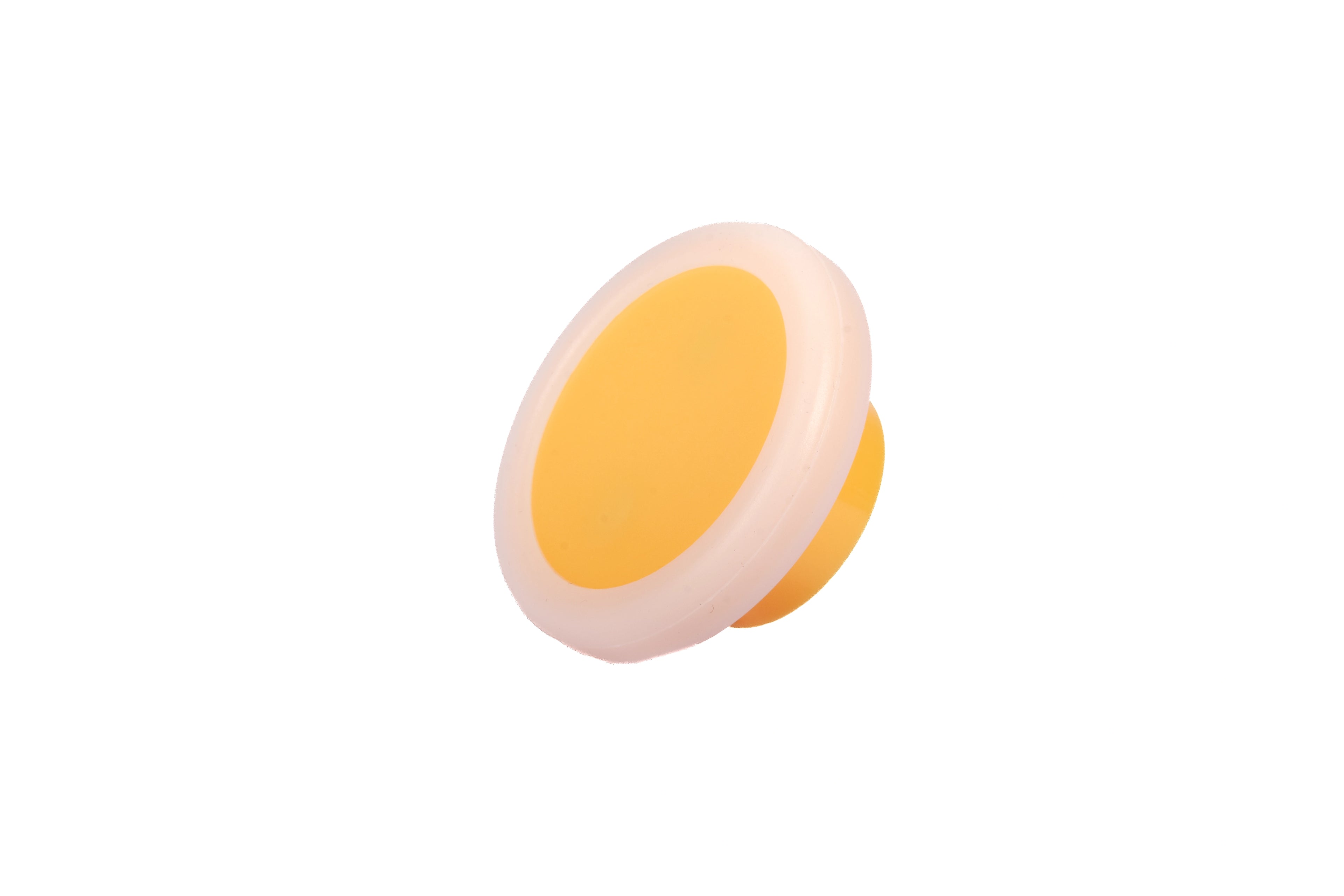 Mantara Mallow Knob S-0001 is a modern silicone knob in yellow, ideal for kitchen drawers, dresser drawers.