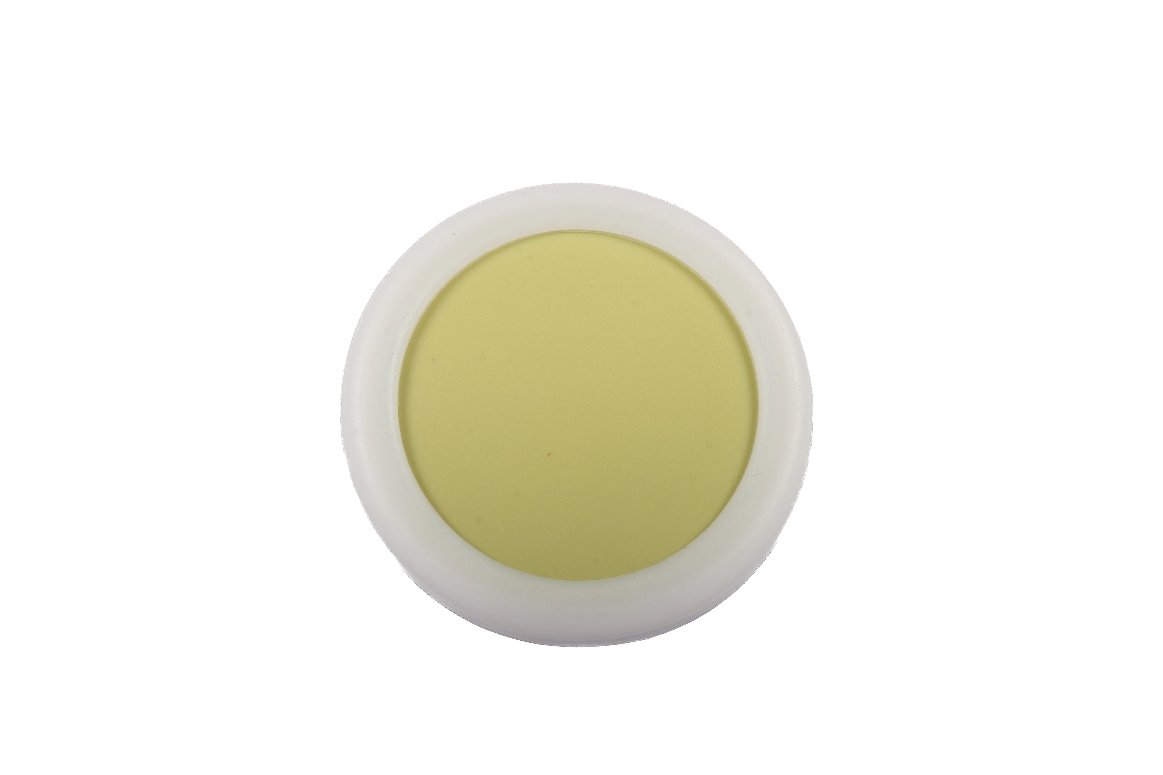 Mallow Knob S-0001 in green silicone, brushed finish, 51mm size, for drawers by Mantara.