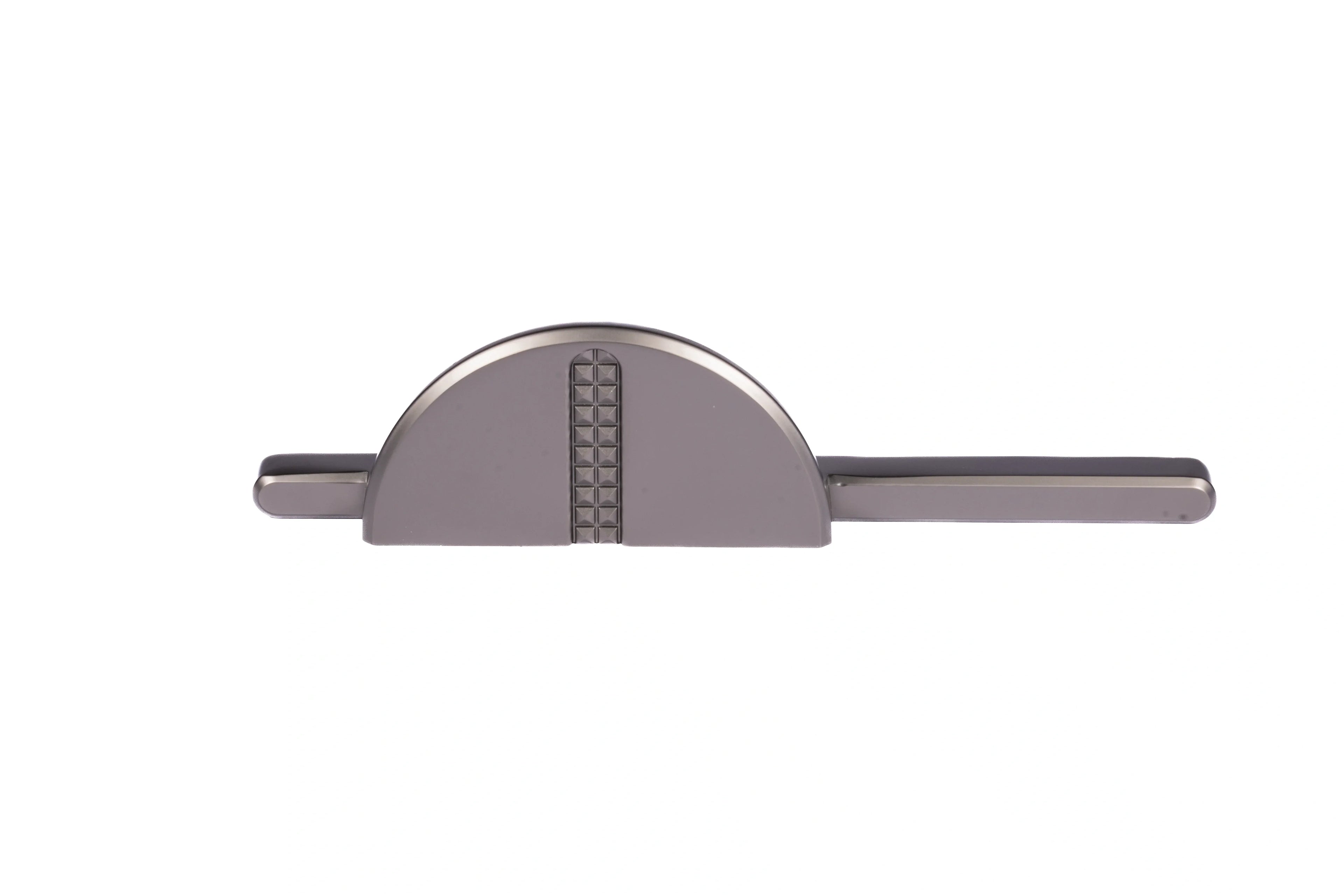 Mantara Noor Handle Z-0037 is a modern zinc handle in brushed grey finish, ideal for kitchen and dresser drawers.