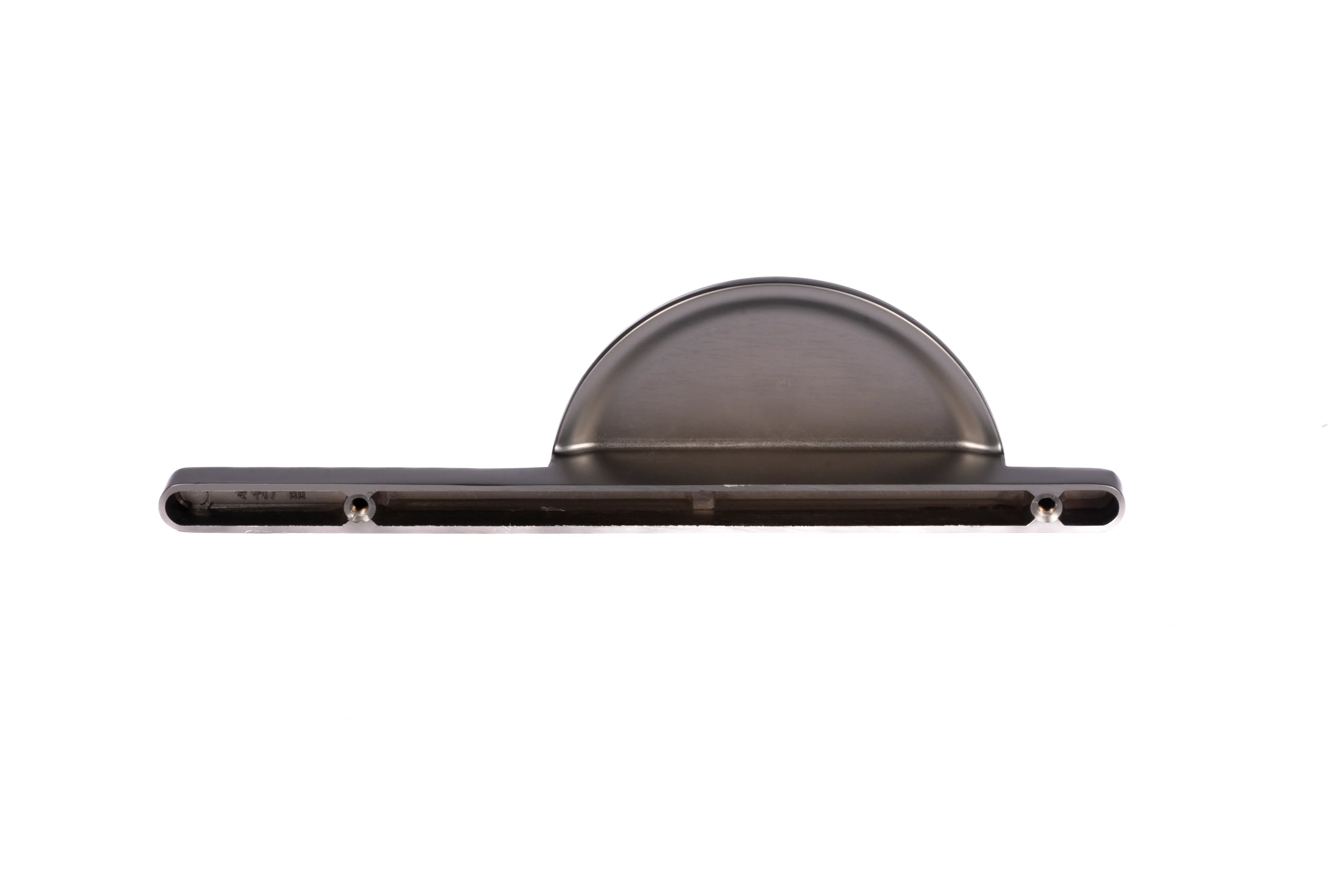 Mantara Noor Handle Z-0037 is a modern zinc handle in brushed grey finish, ideal for kitchen and dresser drawers.