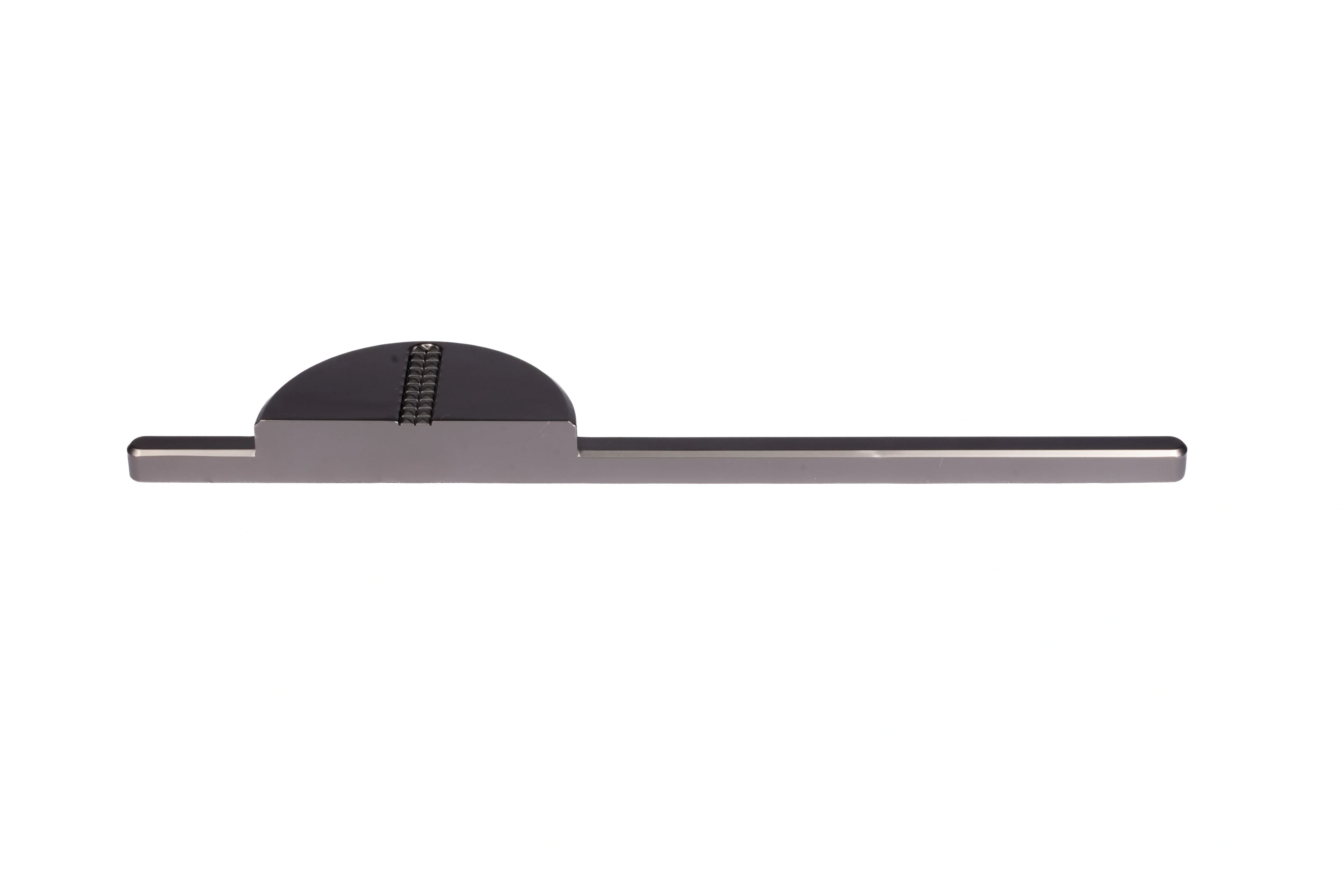 Mantara Noor Handle Z-0037 is a modern zinc handle in brushed grey finish, ideal for kitchen and dresser drawers.