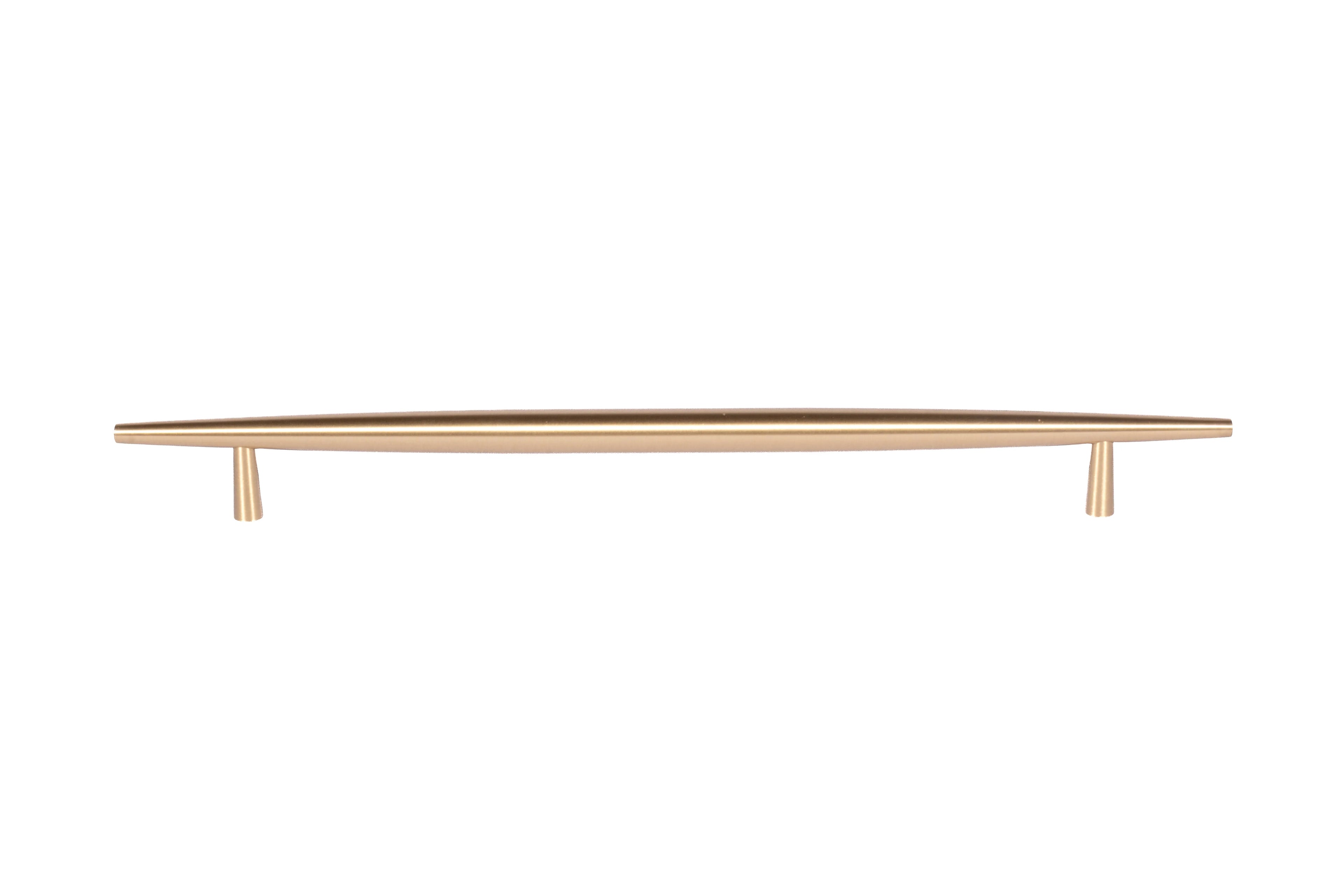 Mantara Gilded T Bar Handle B-0072 is a modern brass handle in brushed gold, ideal for wardrobes, doors, and kitchens.