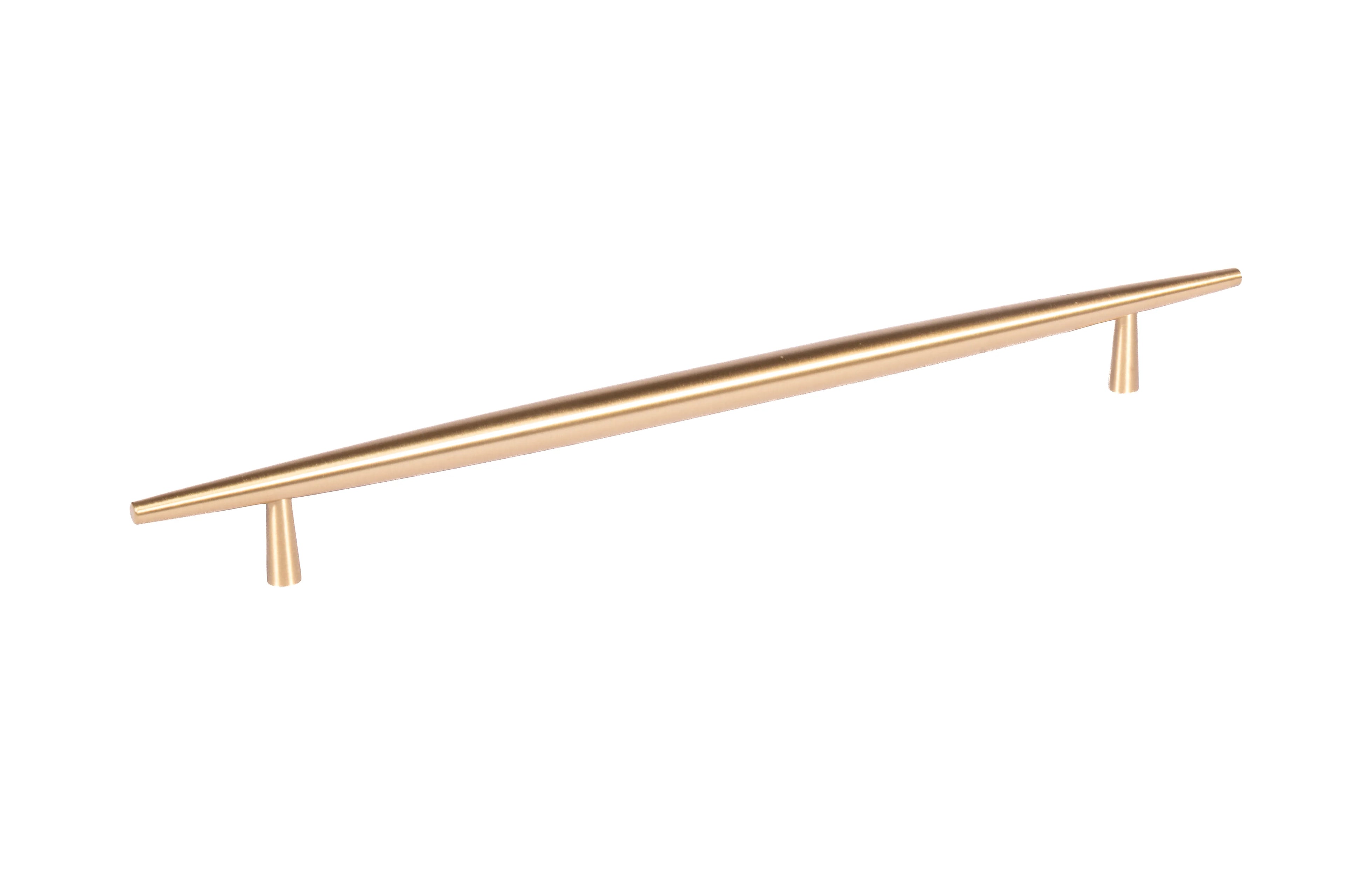 Mantara Gilded T Bar Handle B-0072 is a modern brass handle in brushed gold, ideal for wardrobes, doors, and kitchens.