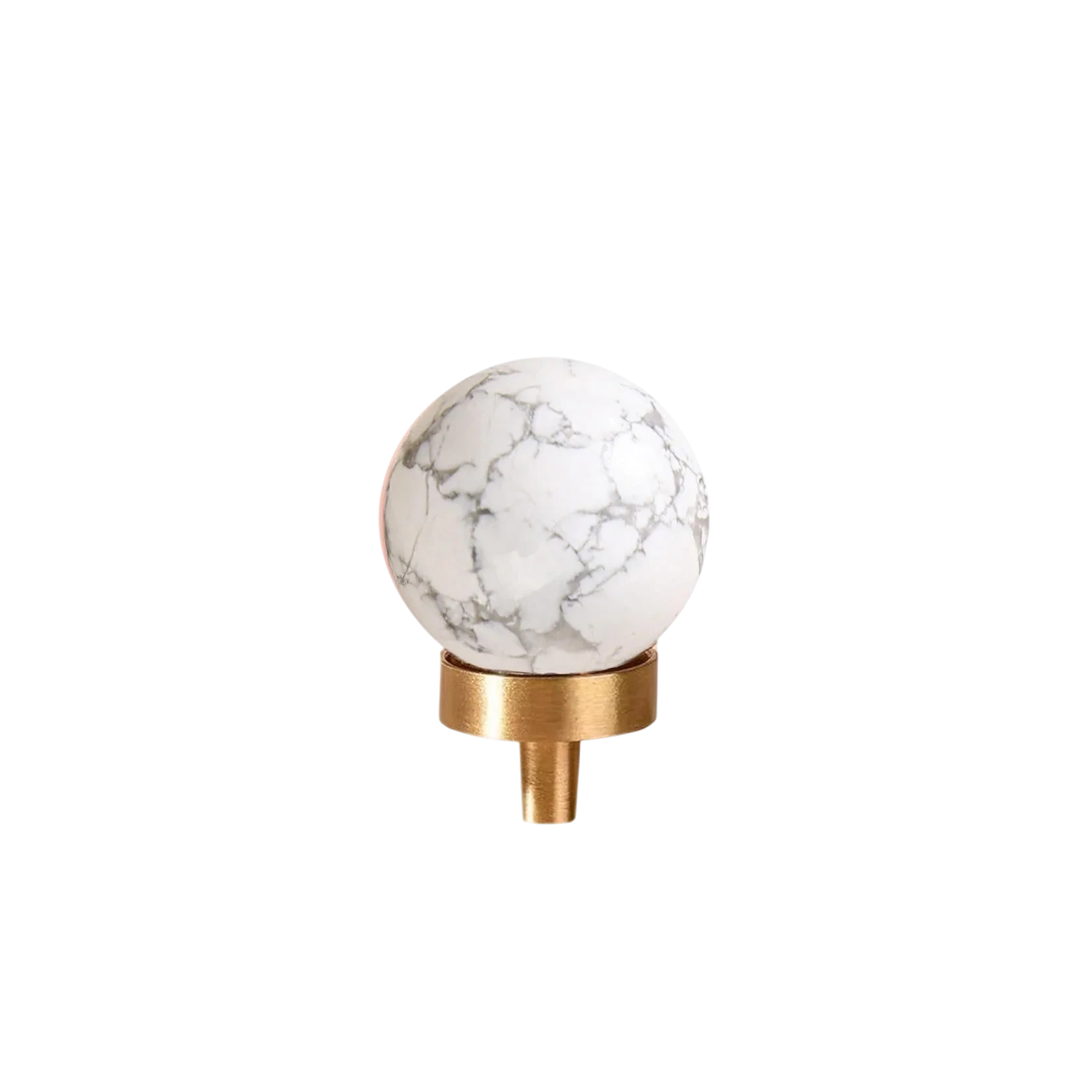 Elira Knob C-0031 crystal drawer knob, polished finish, 30mm, available in pink, white and turquoise, suitable for cabinets & wardrobes by Mantara