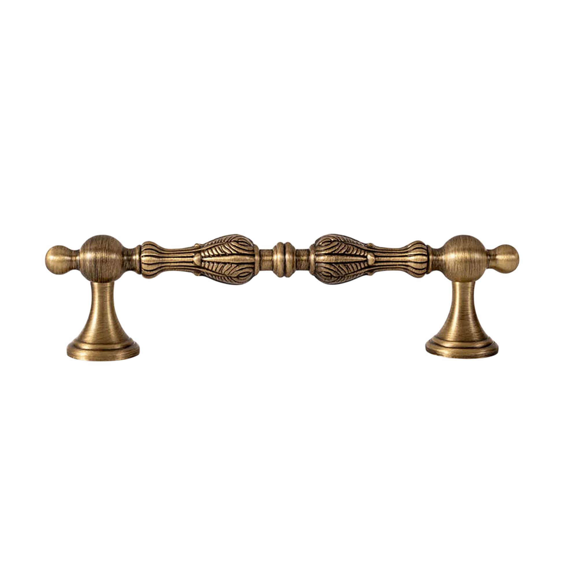 Tarin Handle B-0162 modern brass cabinet handle set, bronze brushed finish, multiple sizes 67mm to 200mm, ideal for kitchen drawers & wardrobes by Mantara