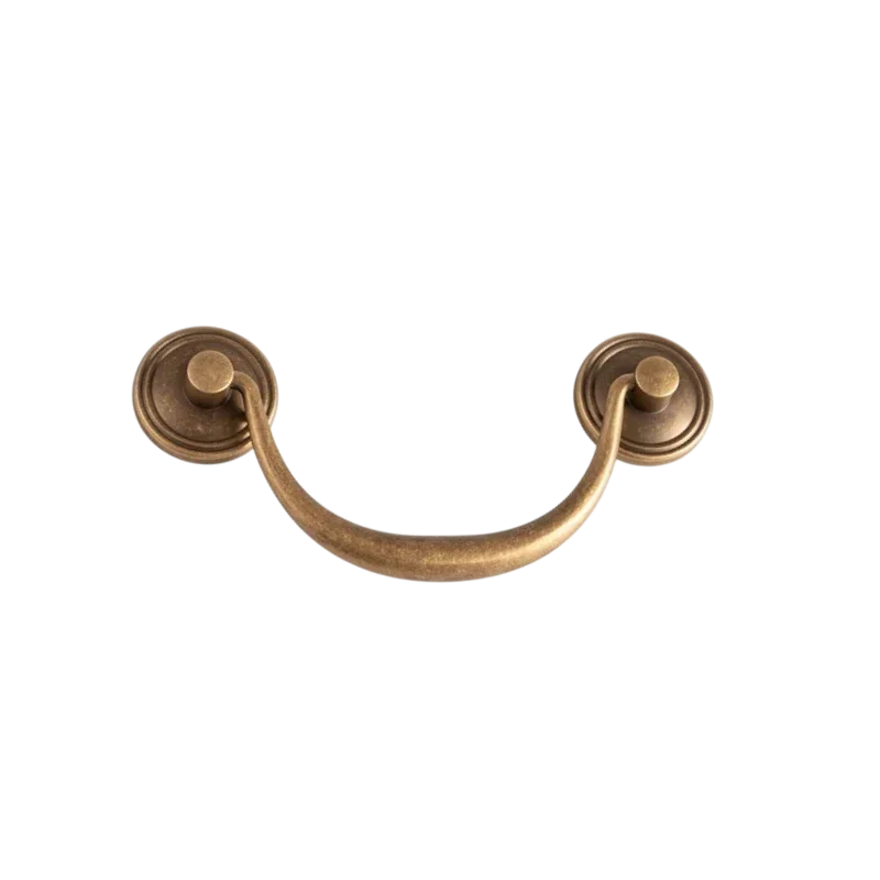 B-0139 solid brass cabinet knob & pull handle, bronze brushed finish, sizes 30mm 100mm 124mm 158mm 190mm, for kitchen drawers & wardrobes by Mantara