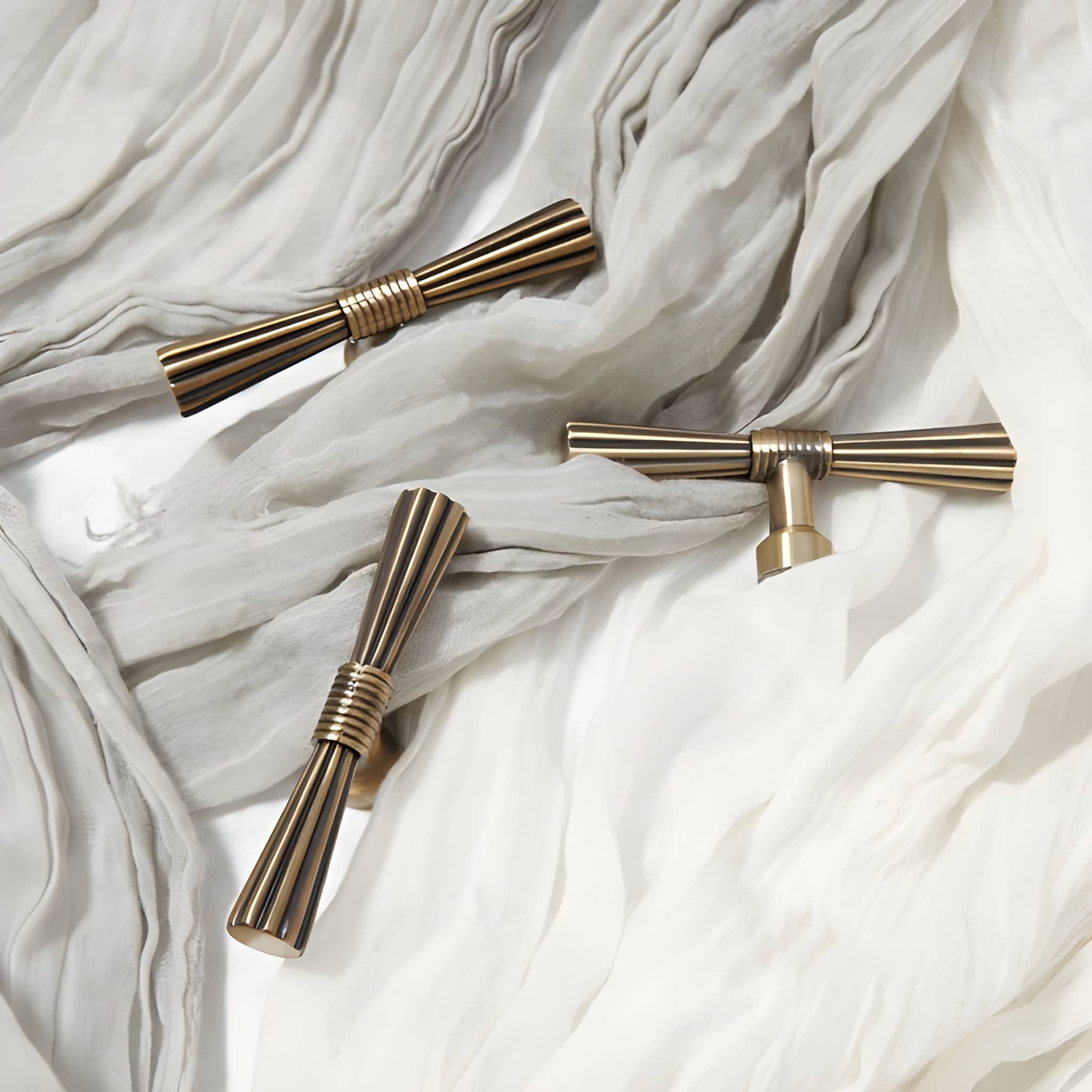 Velar Handle B-0145 bronze brushed brass cabinet knob, 75mm size, perfect for drawers, dressers & wardrobe doors by Mantara