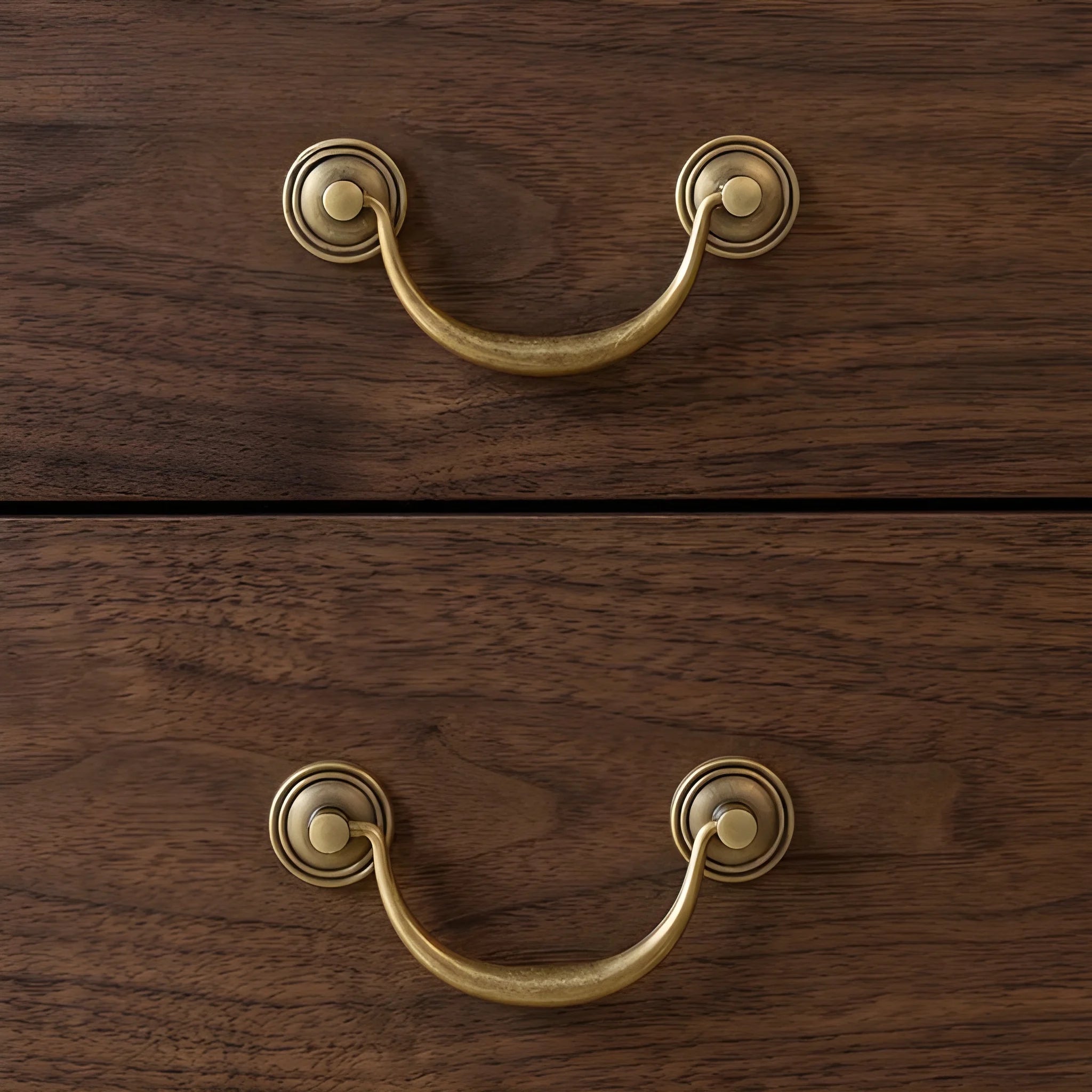 B-0139 solid brass cabinet knob & pull handle, bronze brushed finish, sizes 30mm 100mm 124mm 158mm 190mm, for kitchen drawers & wardrobes by Mantara