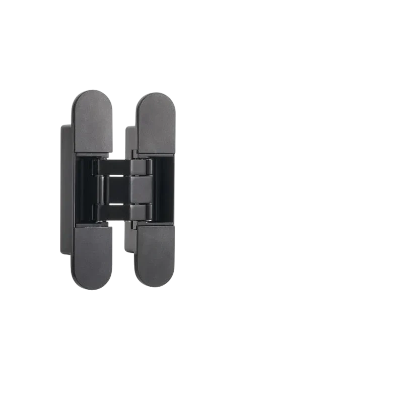 Mantara Prisma Hinge HNG-006 is a modern brass hinge in brushed finish, ideal for cabinets, drawers, and furniture.