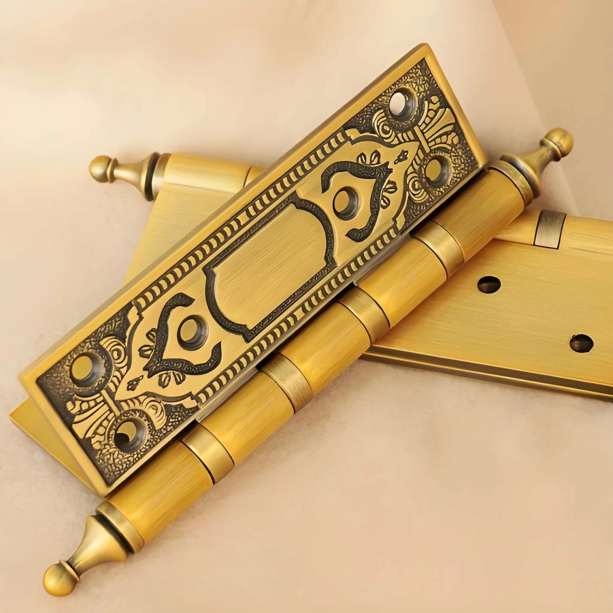 Mantara Serenza Handle SKU HNG-004 is a modern brass handle in Coffee Gold or Rose Gold with a brushed finish.
