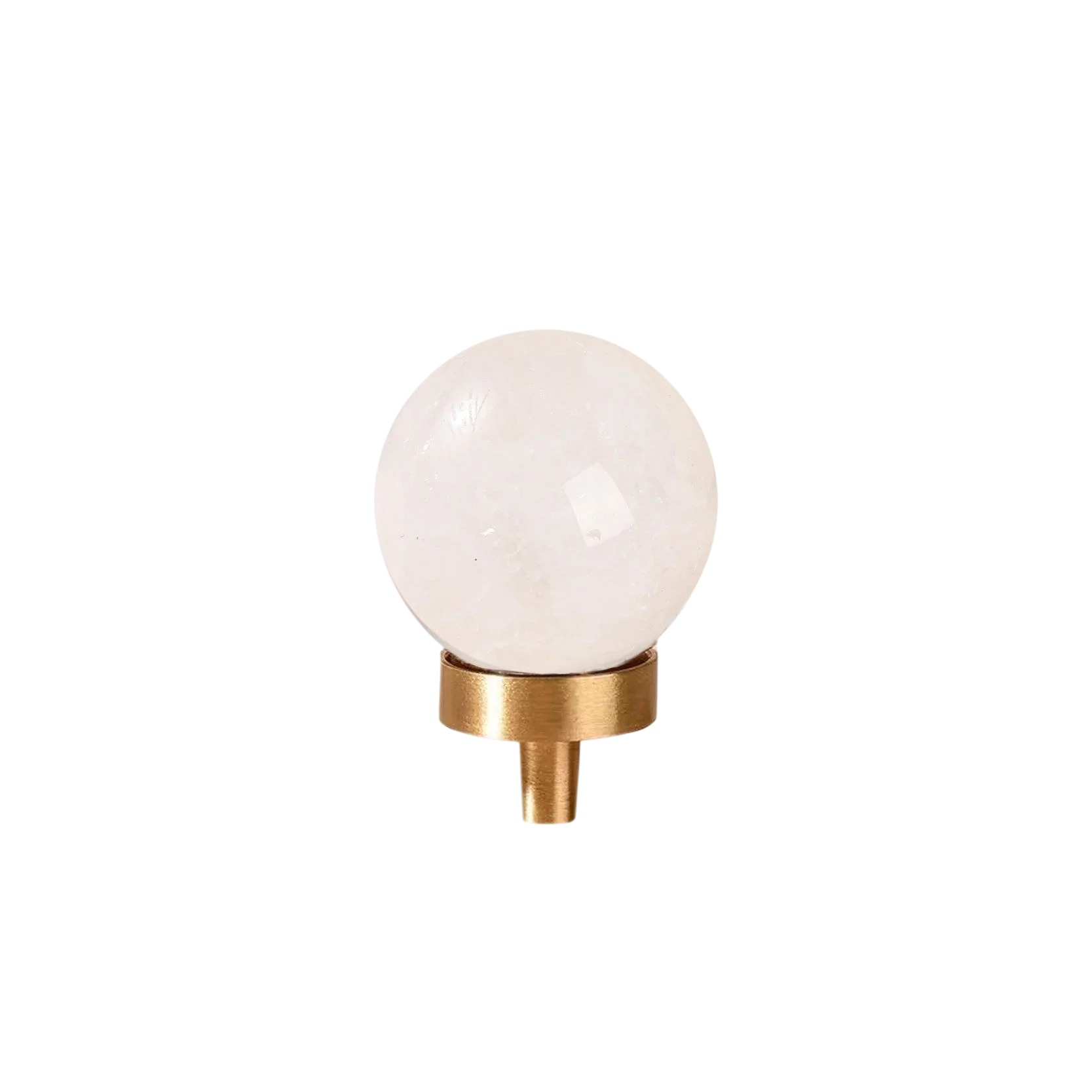 Elira Knob C-0031 crystal drawer knob, polished finish, 30mm, available in pink, white and turquoise, suitable for cabinets & wardrobes by Mantara