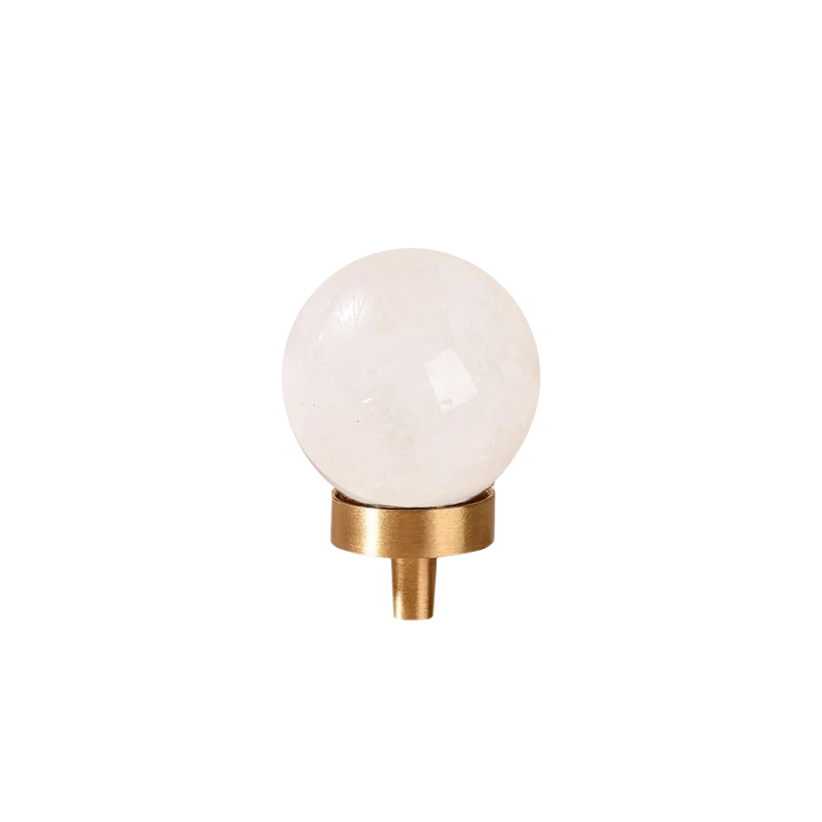 Elira Knob C-0031 crystal drawer knob, polished finish, 30mm, available in pink, white and turquoise, suitable for cabinets & wardrobes by Mantara