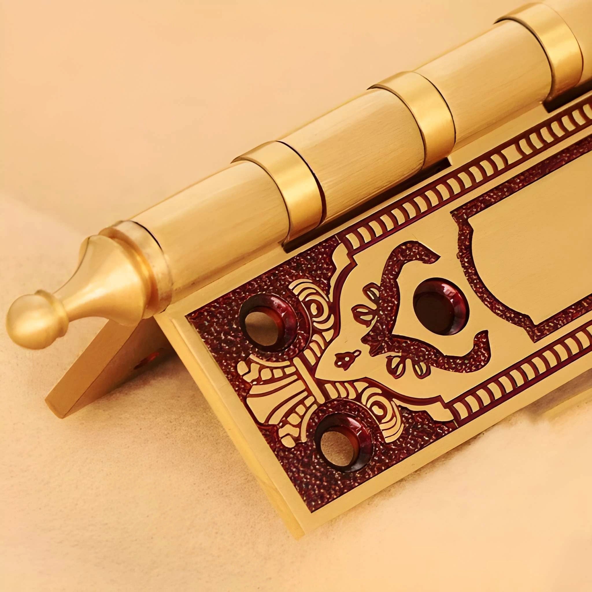 Mantara Serenza Handle SKU HNG-004 is a modern brass handle in Coffee Gold or Rose Gold with a brushed finish.