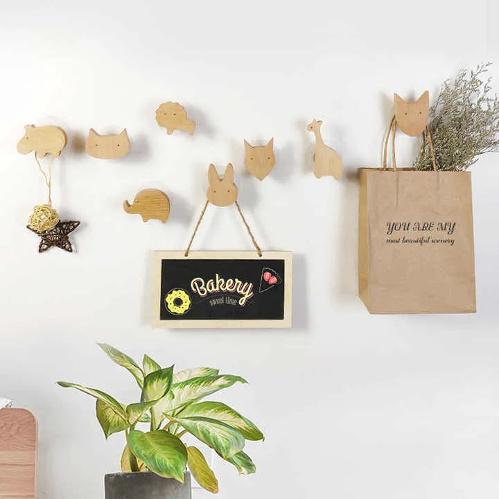 Mantara Rabbit Knob W-0024 is a modern beige wooden knob/hook, ideal for kids’ rooms, drawers, and cabinets.