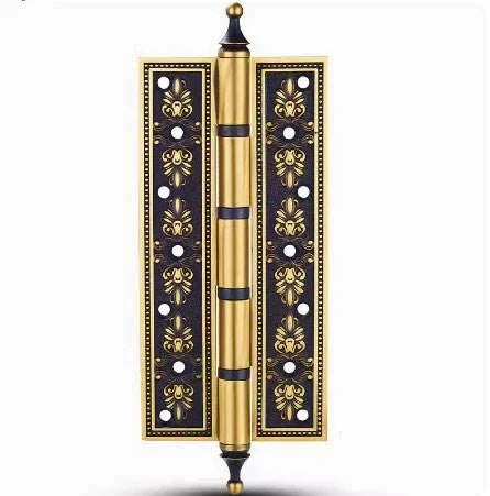 Zentra Hinge HNG-005 brass hinge for cabinets, brushed finish, sizes 101mm 127mm 152mm 203mm, gold variants, suitable for drawers & furniture by Mantara