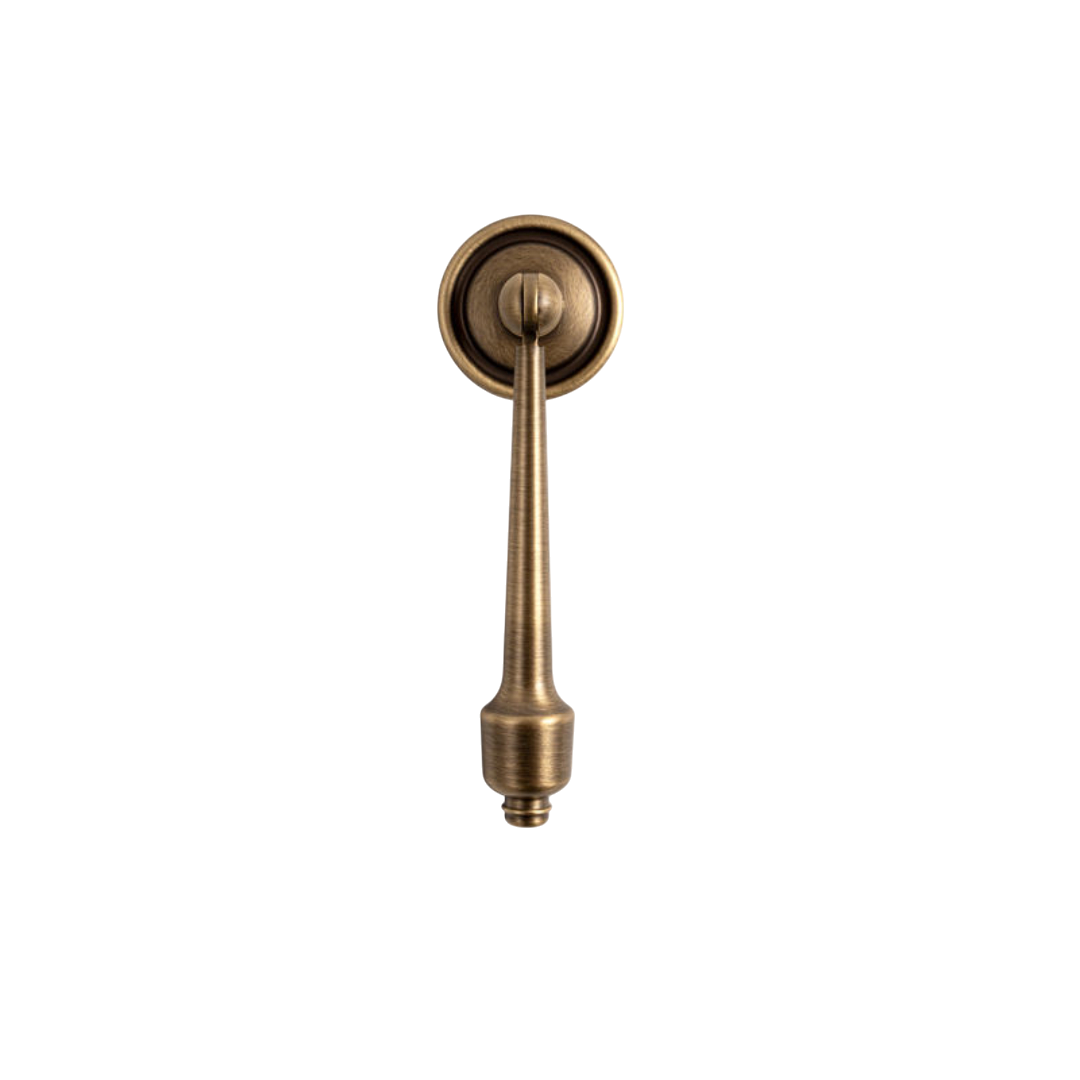B-0150 brass cabinet fittings, knob and handle combo, bronze brushed finish, sizes 29mm 67mm 181mm 216mm 282mm, for drawers by Mantara
