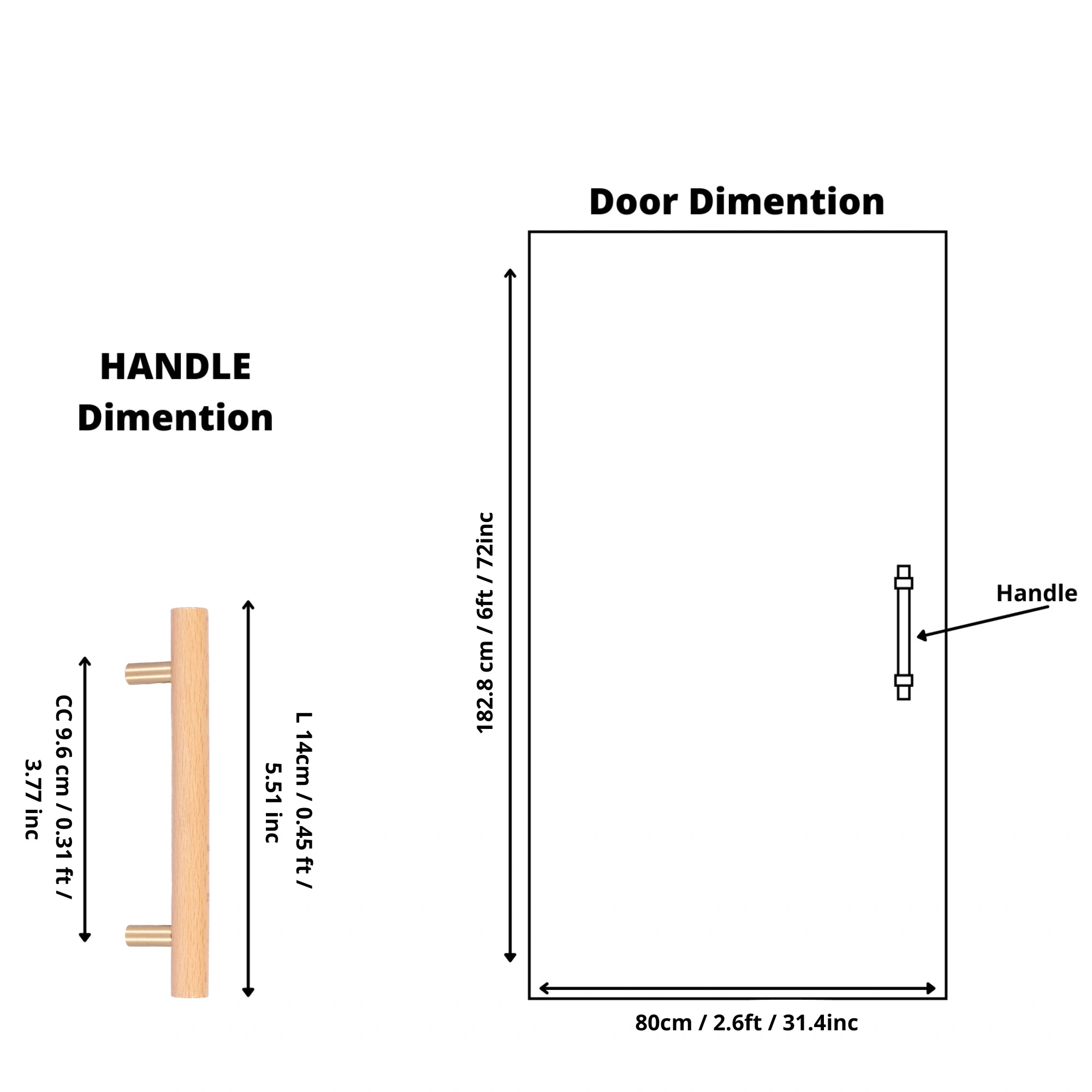 Mantara Madera Handle W-0052 is a modern beech wood handle, ideal for kitchen drawers, dresser drawers.