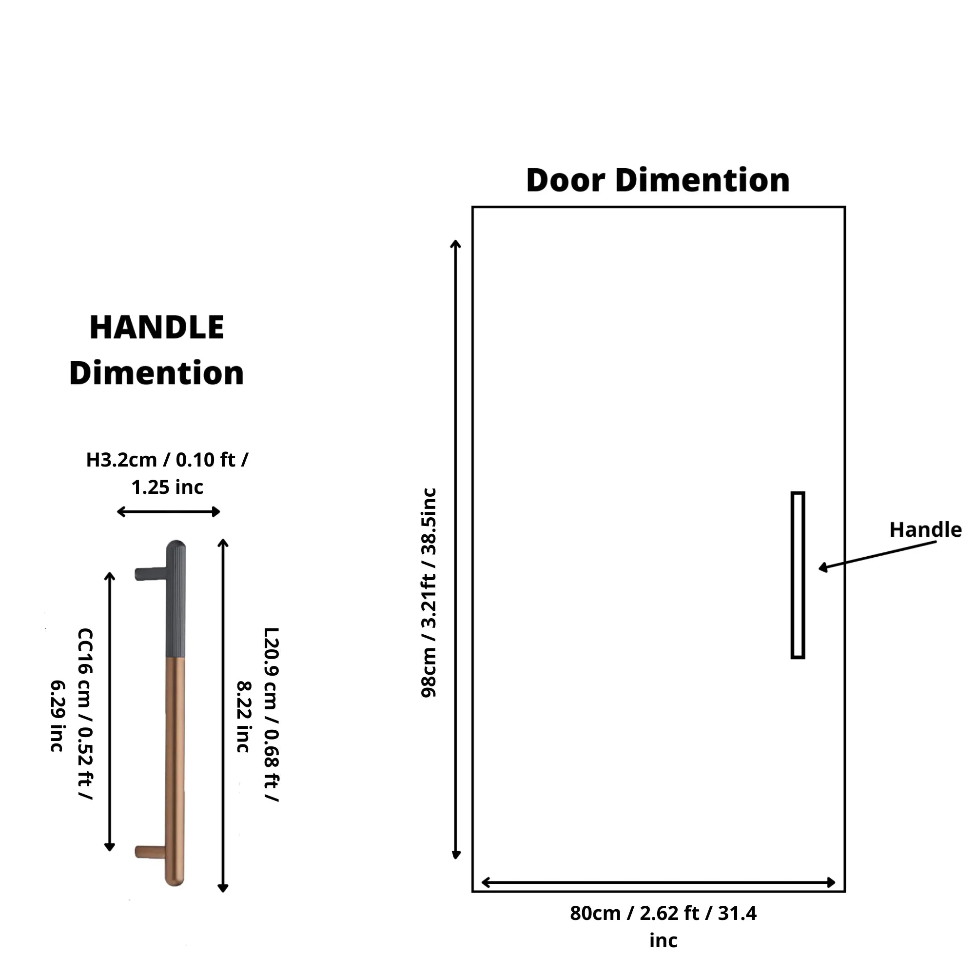 The Mantara AL-0003 Urbane Bar Handle is a modern aluminum alloy handle in rose gold, perfect for doors and wardrobes.