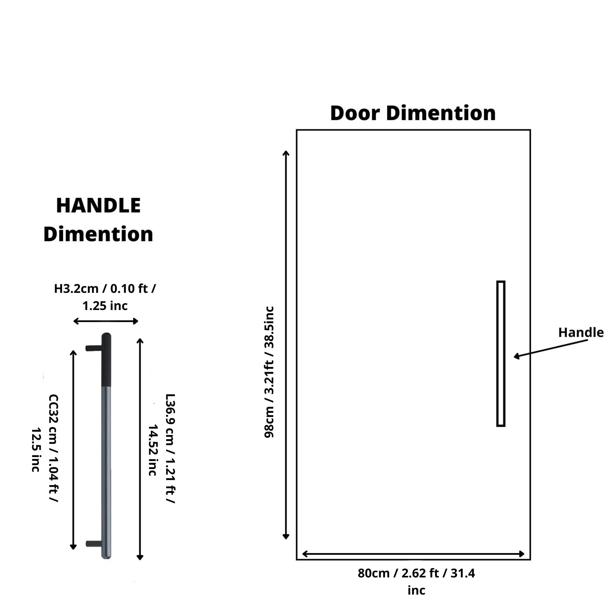The Mantara AL-0003 Urbane Bar Handle is a modern aluminum alloy handle in black, perfect for doors and wardrobes.