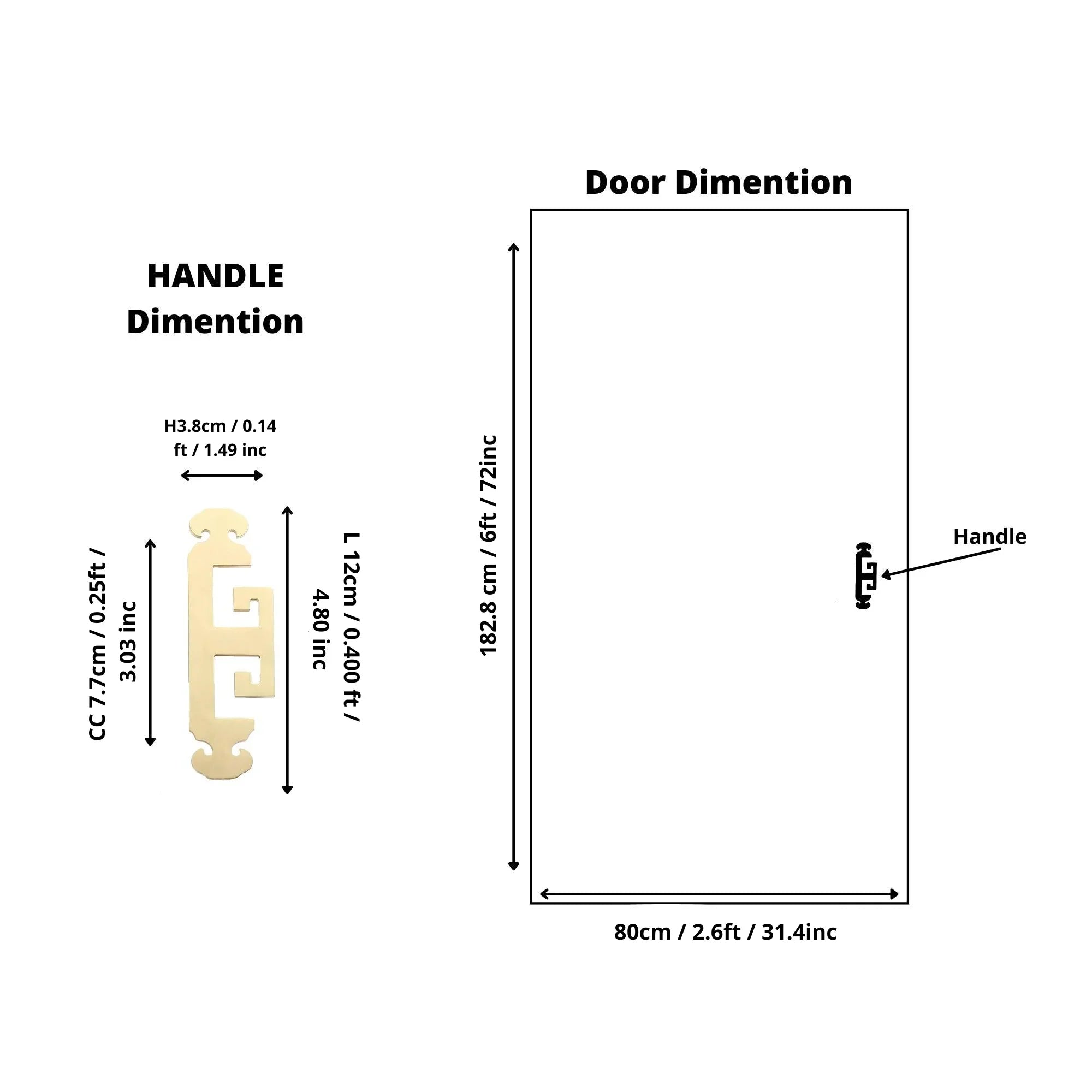 Mantara Yang Handle B-0083 is a modern brass handle in brushed gold, perfect for drawers, almirahs, and bedrooms.