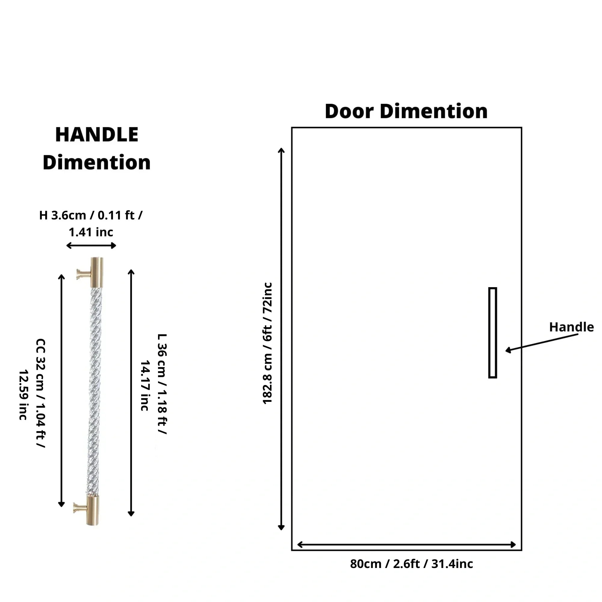 The Mantara A-0012 Helix Handle is a modern white brass and acrylic handle with polished + brushed stem, ideal for doors, cabinets, and wardrobes.