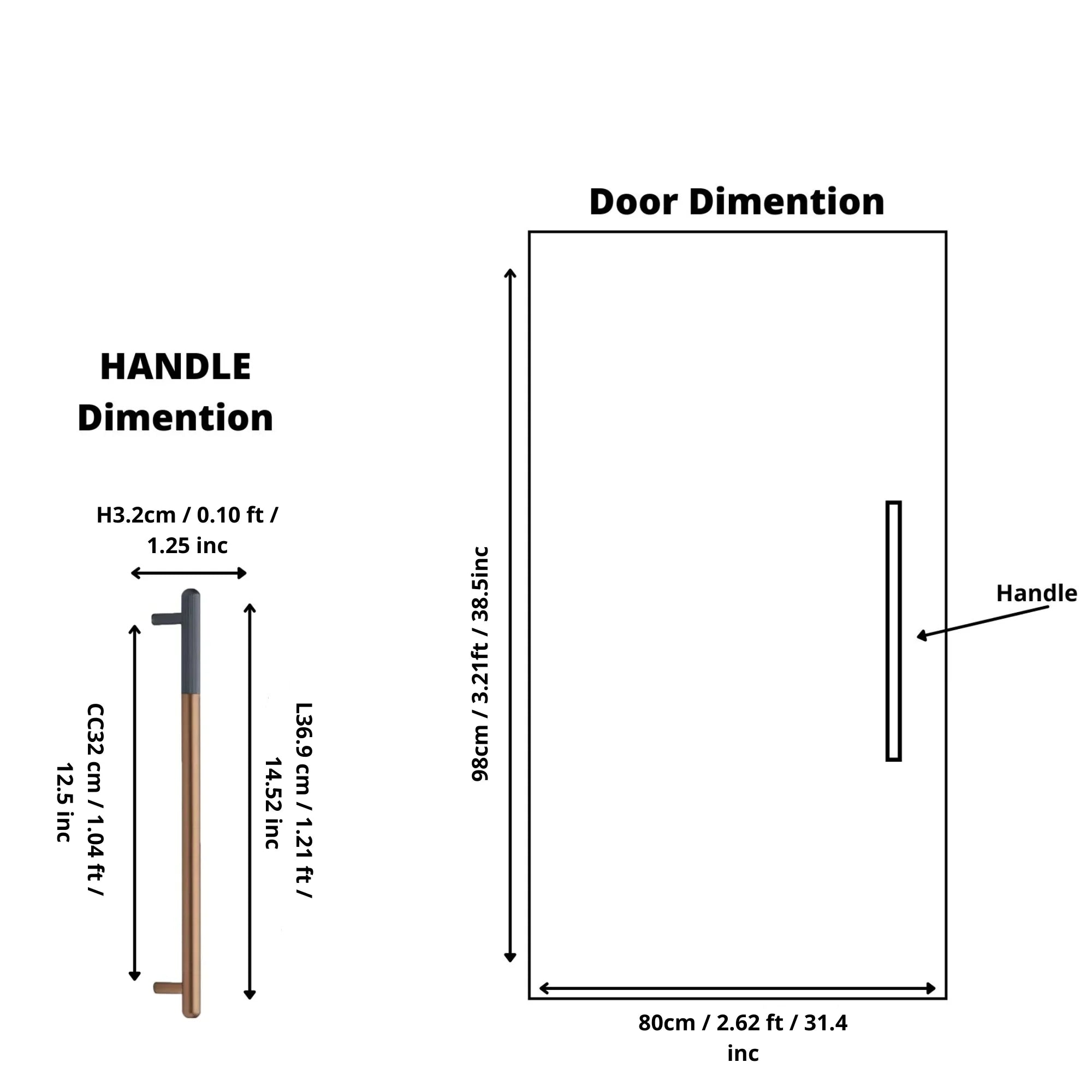 The Mantara AL-0003 Urbane Bar Handle is a modern aluminum alloy handle in rose gold, perfect for doors and wardrobes.