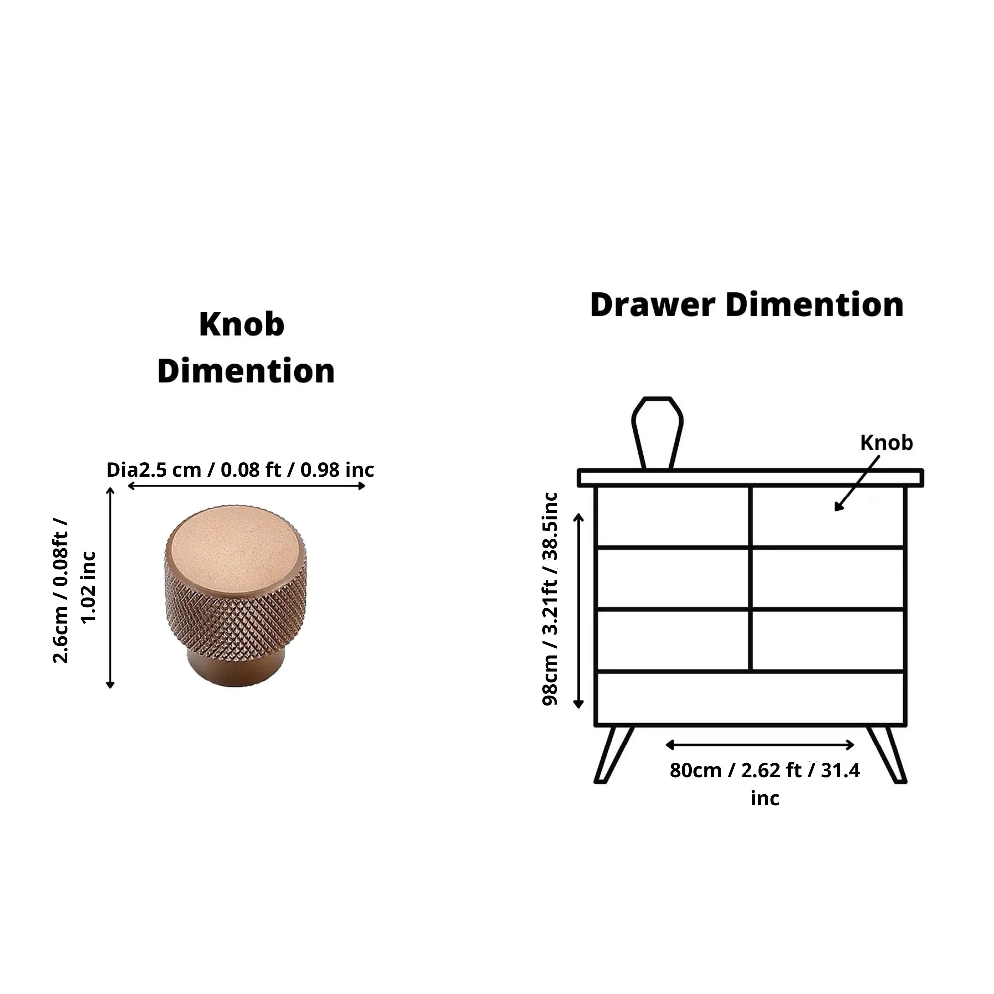 The Mantara AL-0001 Ornate Knurled Knob is a modern aluminium alloy knob in rose gold matte finish, ideal for doors and cabinets.