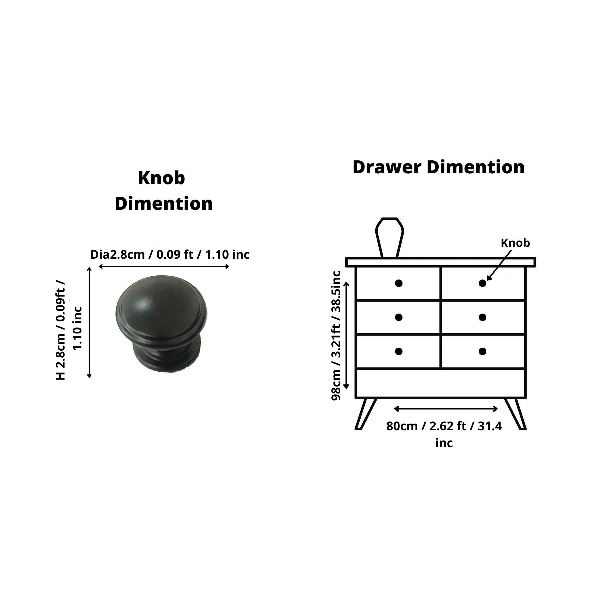 Mantara Black Button Knob Z-0002 is a modern zinc alloy knob in matte finish, ideal for wardrobes and furniture.