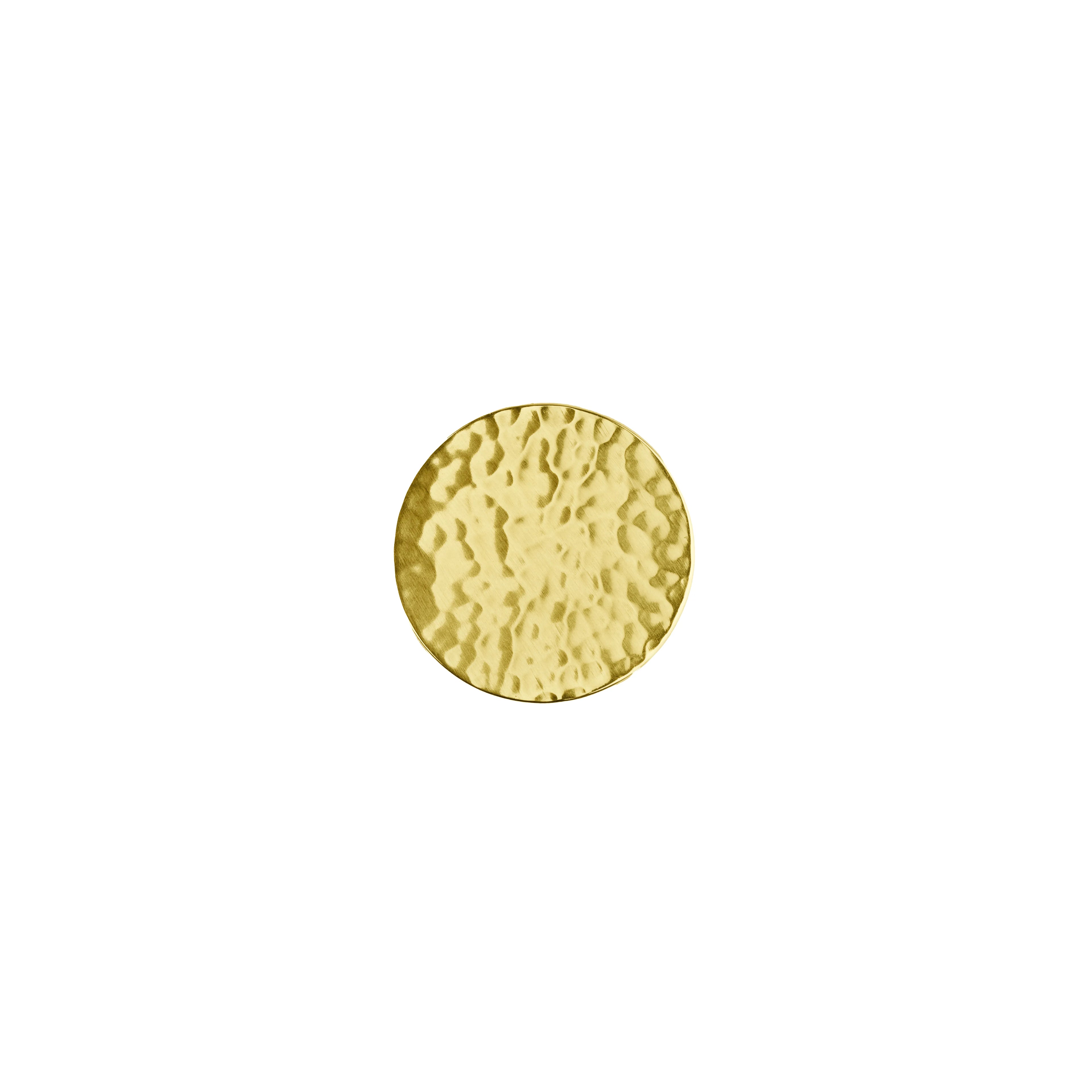 The Radiant Bloom Knob by Mantara B-0109 is a brushed brass round knob in gold, ideal for drawers, cabinets, and kitchens.