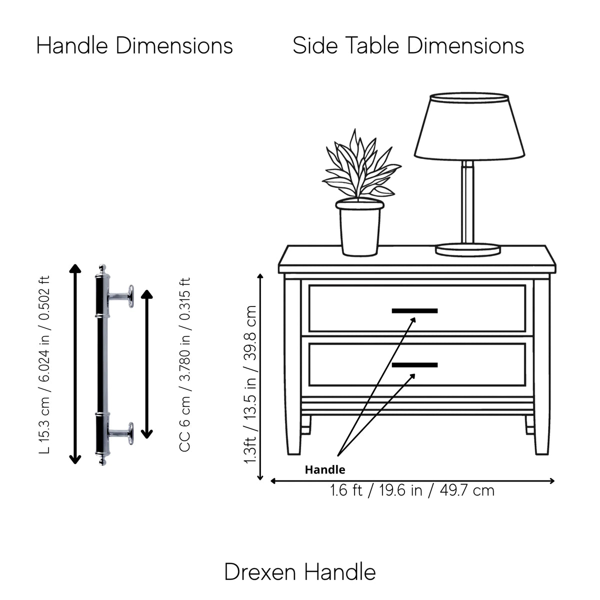 Drexen Handle Pack of 1 (Made-to-order Only)