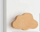 Mantara Cloud Hook W-0046 is a modern beech wood knob, ideal for kitchen drawers, dresser drawers.