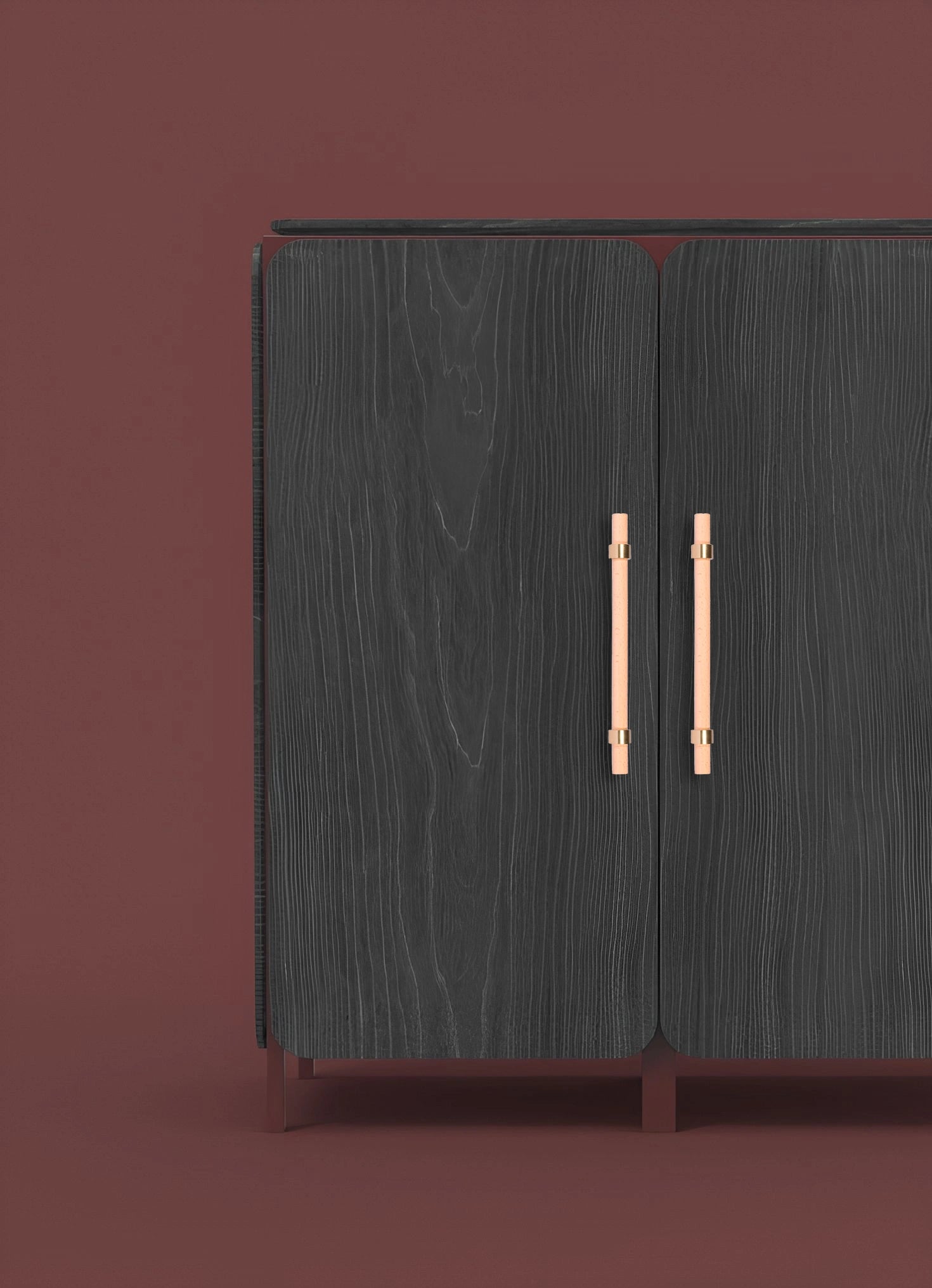 Mantara Aranya Handle W-0053 is a modern beech wood handle, ideal for kitchen drawers, dresser drawers.