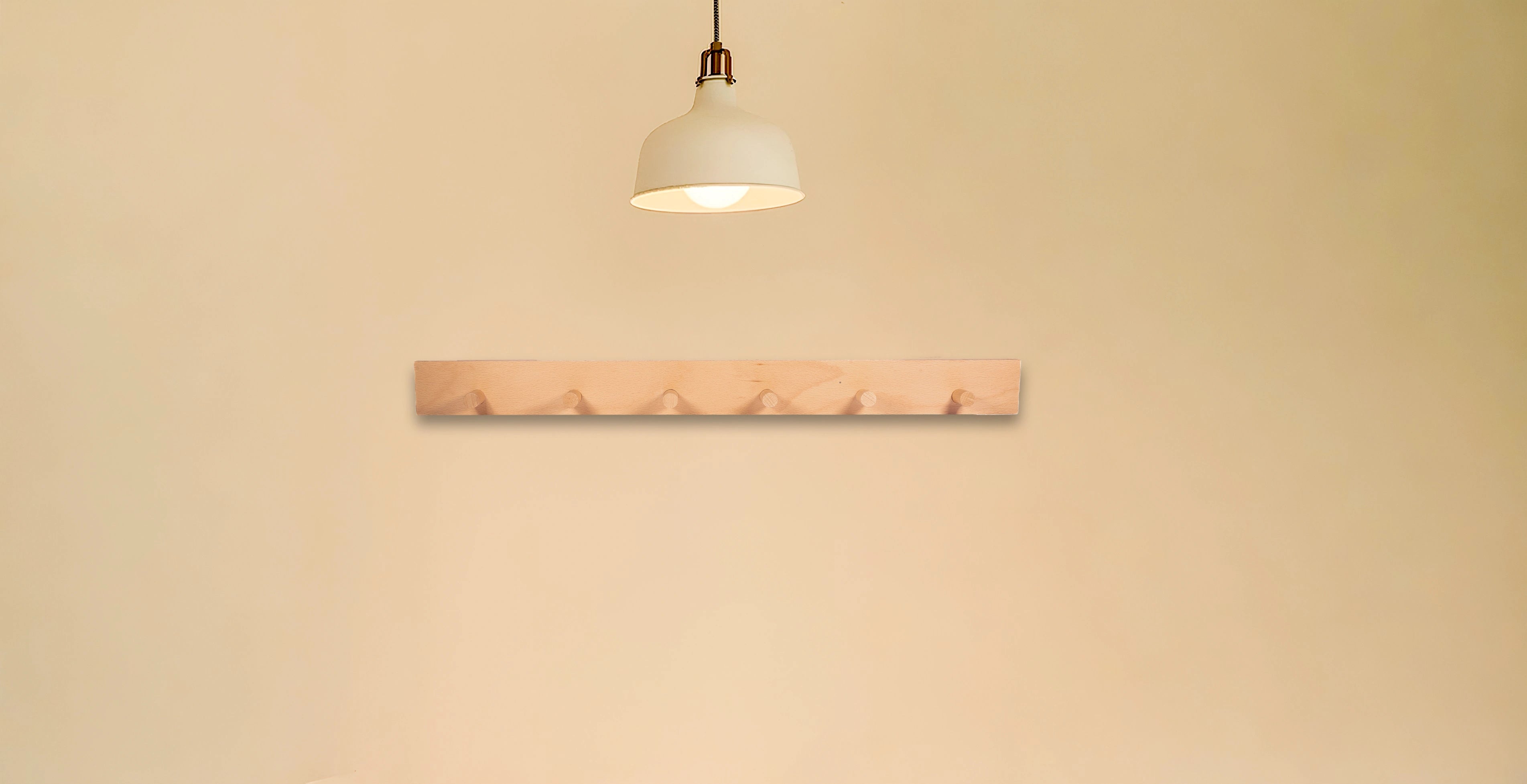 Mantara Drift Hook W-0057 is a modern beech wood hook with brushed finish, ideal for kitchen, bedroom, and other spaces.