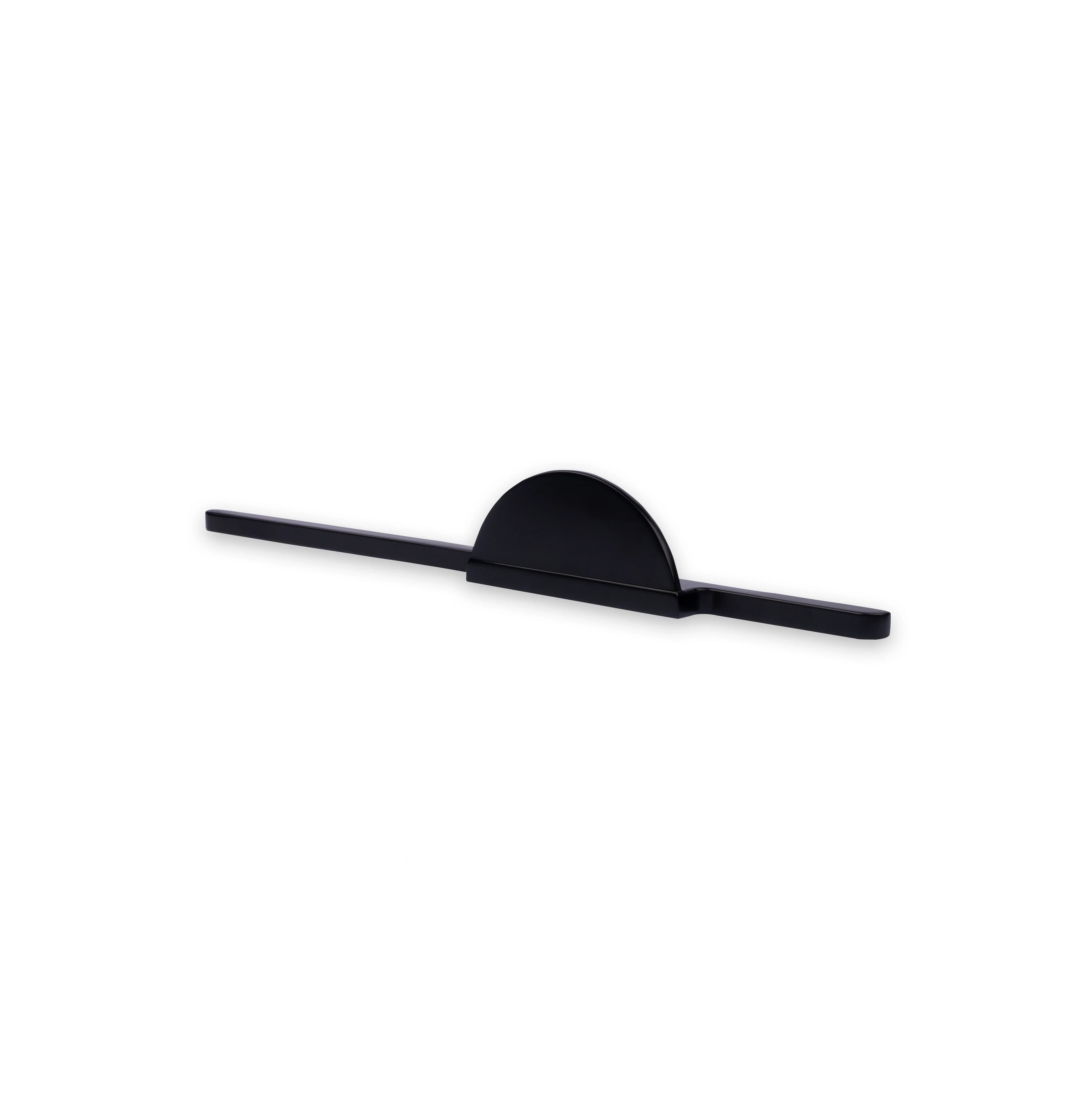 Mantara Moonshine Handle Z-0007 is a modern zinc handle in matte black ideal for wardrobes, doors, and drawers.