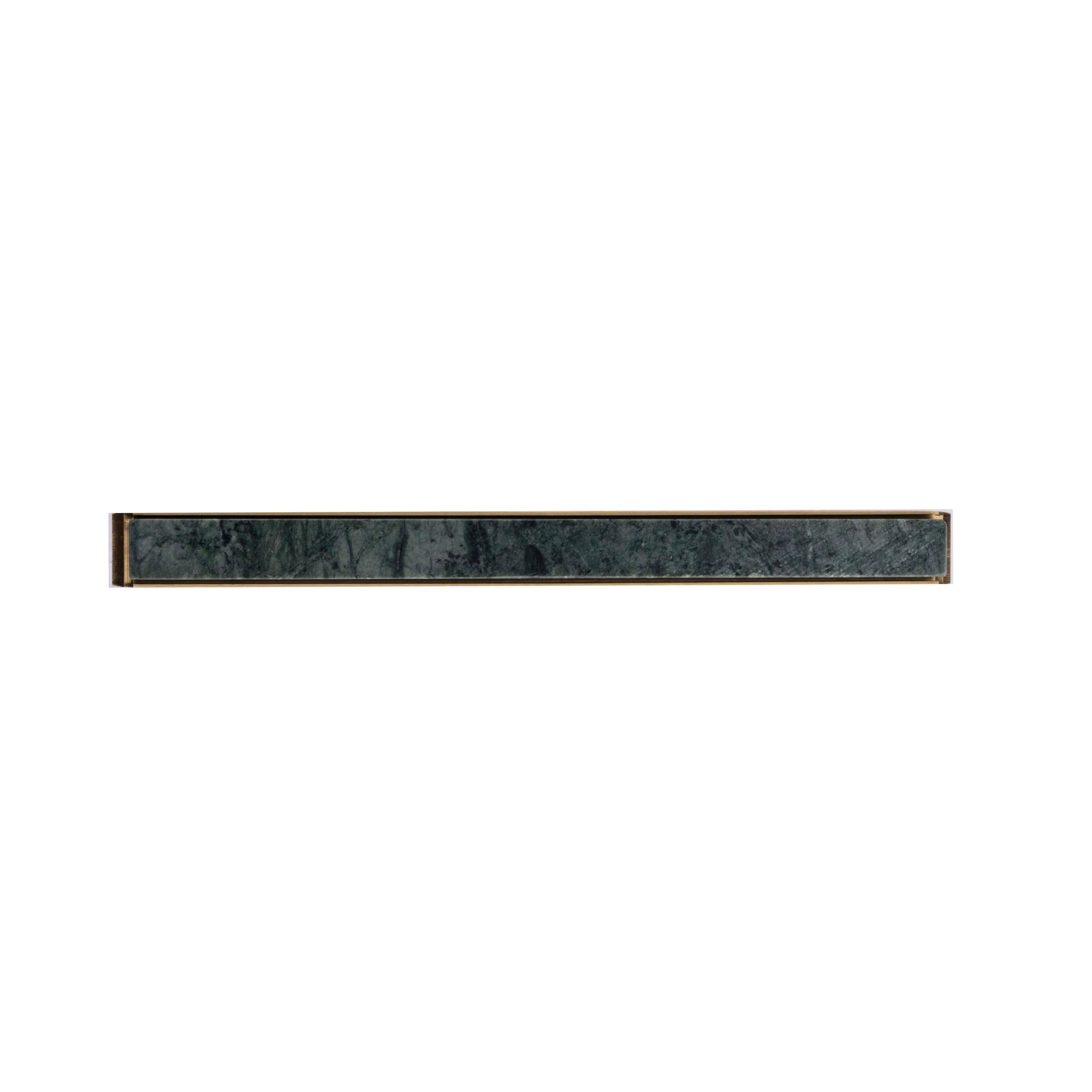 Acropolis Handle M-0010-H in Grey marble & brass, brushed finish, 144mm & 170mm, for modern cabinets by Mantara