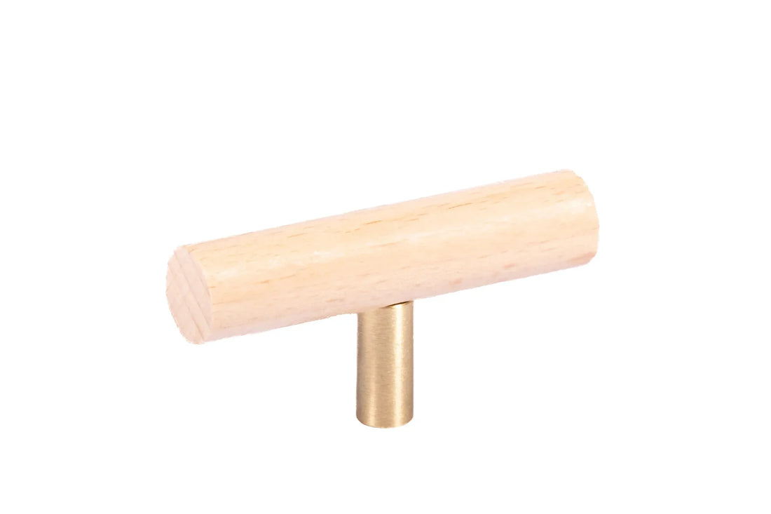 Modern wooden handle in brushed beech finish, perfect for cupboard handles, wood handle and cabinet handle. Mantara Alder Handle W-0023